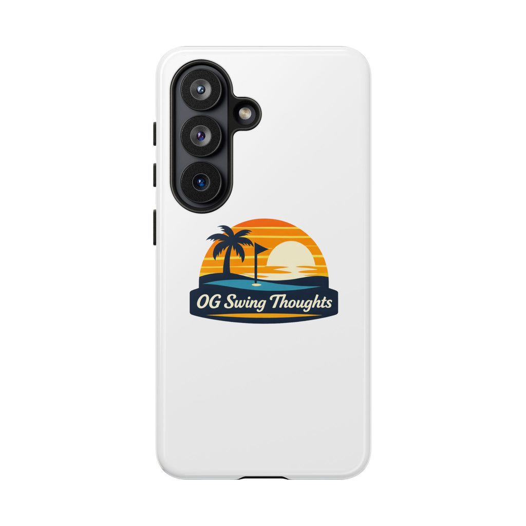 Phone Case - "OG Swing Thoughts" Tropical Sunset Design