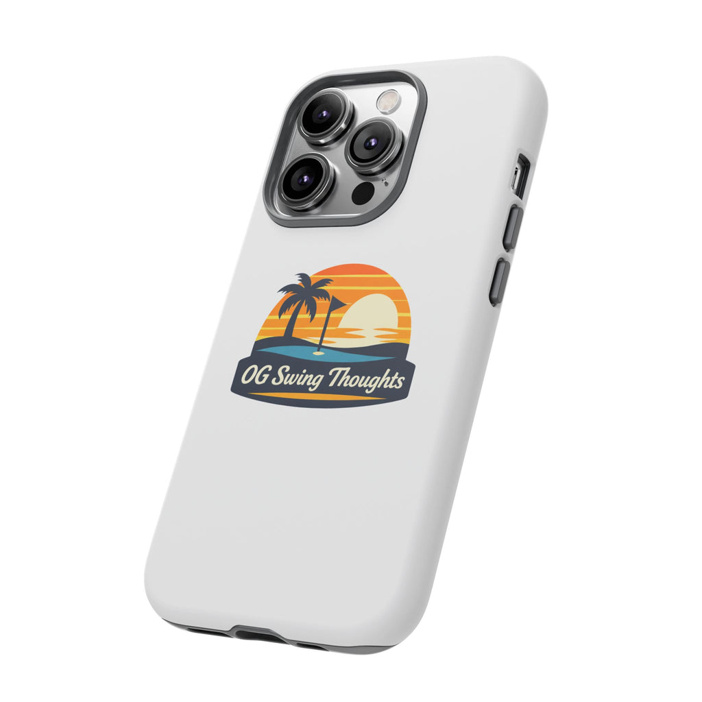 Phone Case - "OG Swing Thoughts" Tropical Sunset Design
