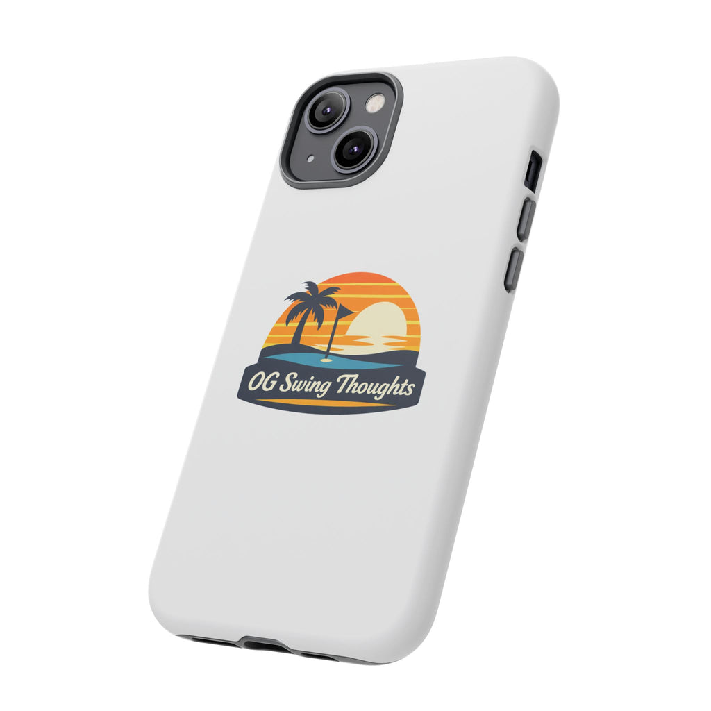 Phone Case - "OG Swing Thoughts" Tropical Sunset Design