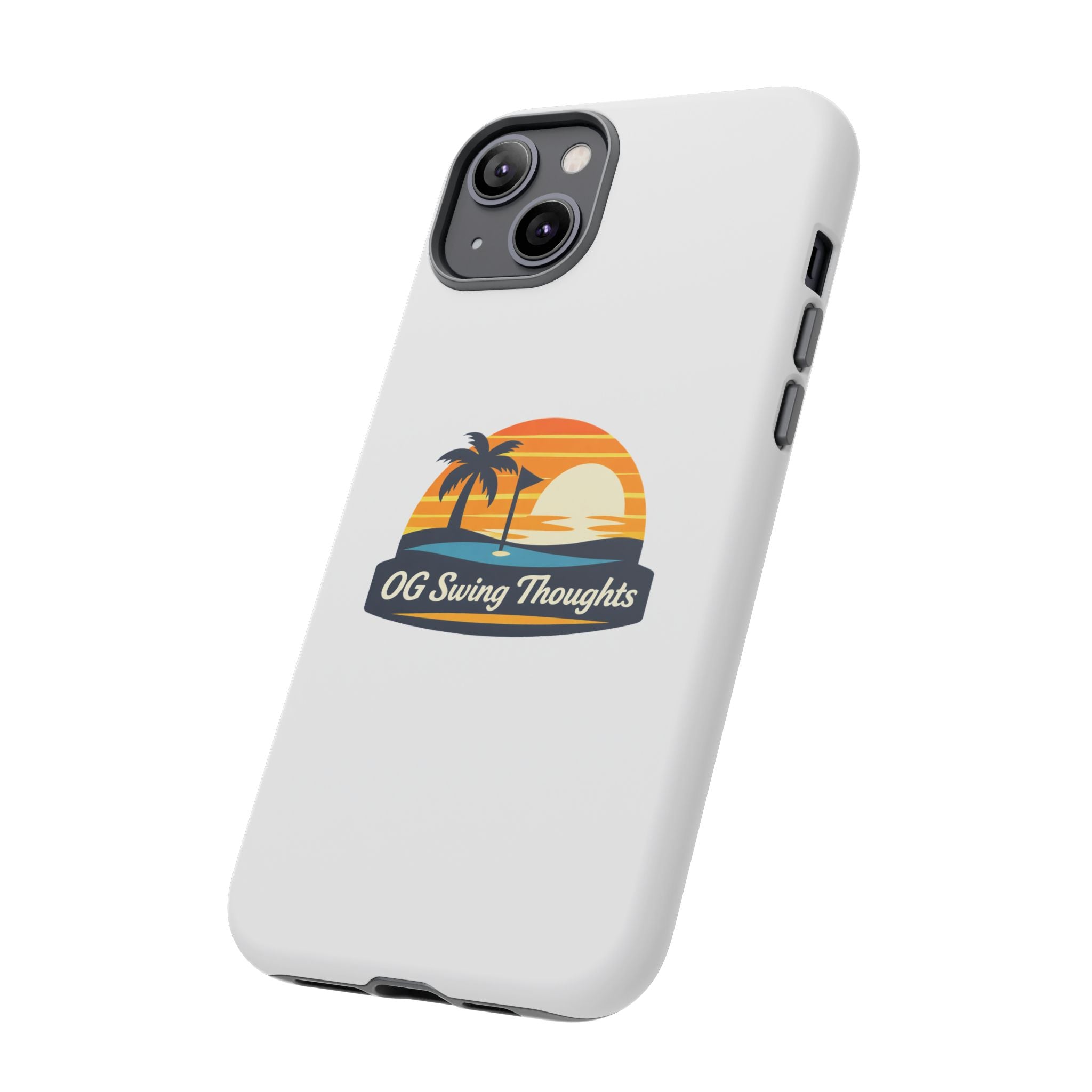 Phone Case - "OG Swing Thoughts" Tropical Sunset Design