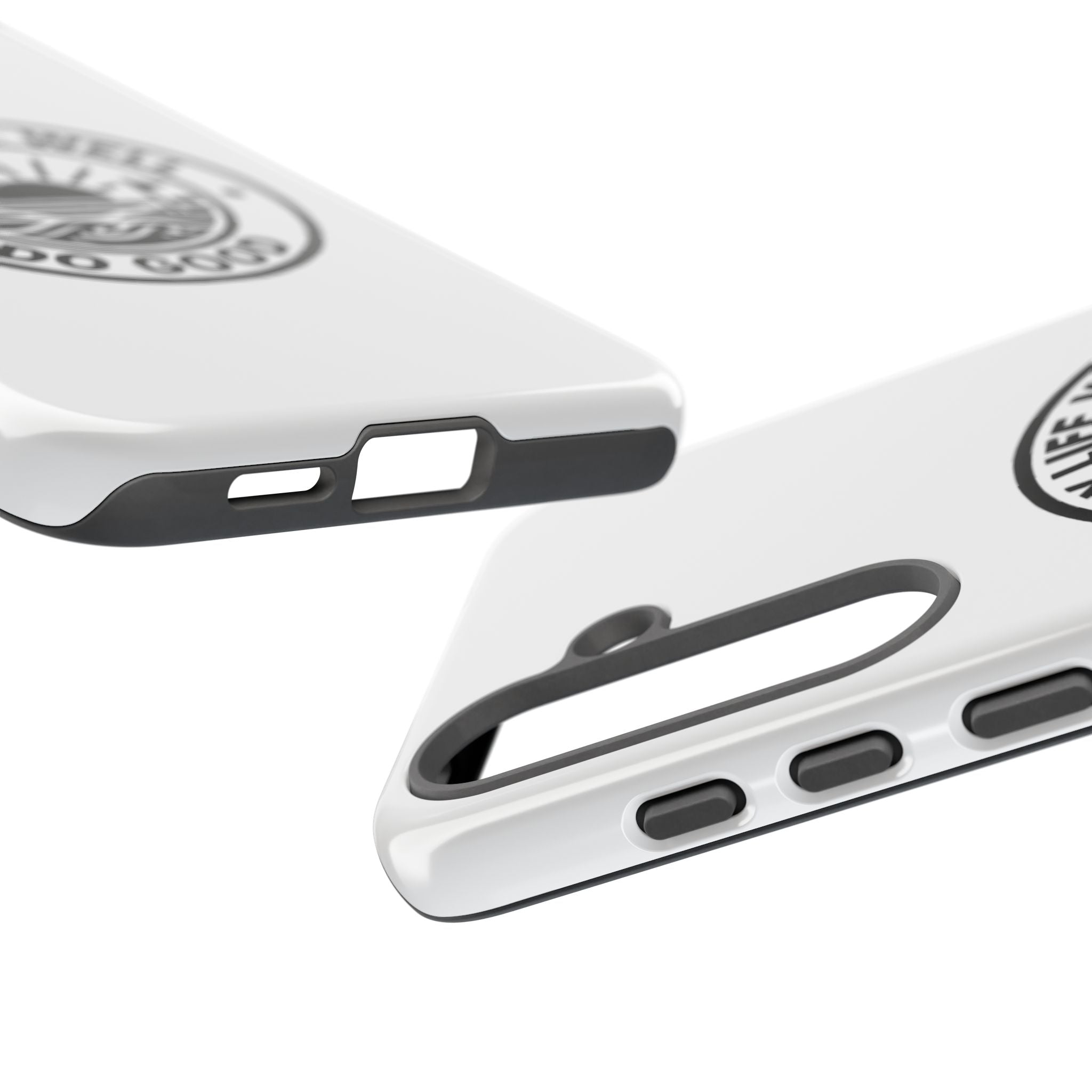 Phone Case — "Play Life Well, Do Good" Minimal Beach Badge