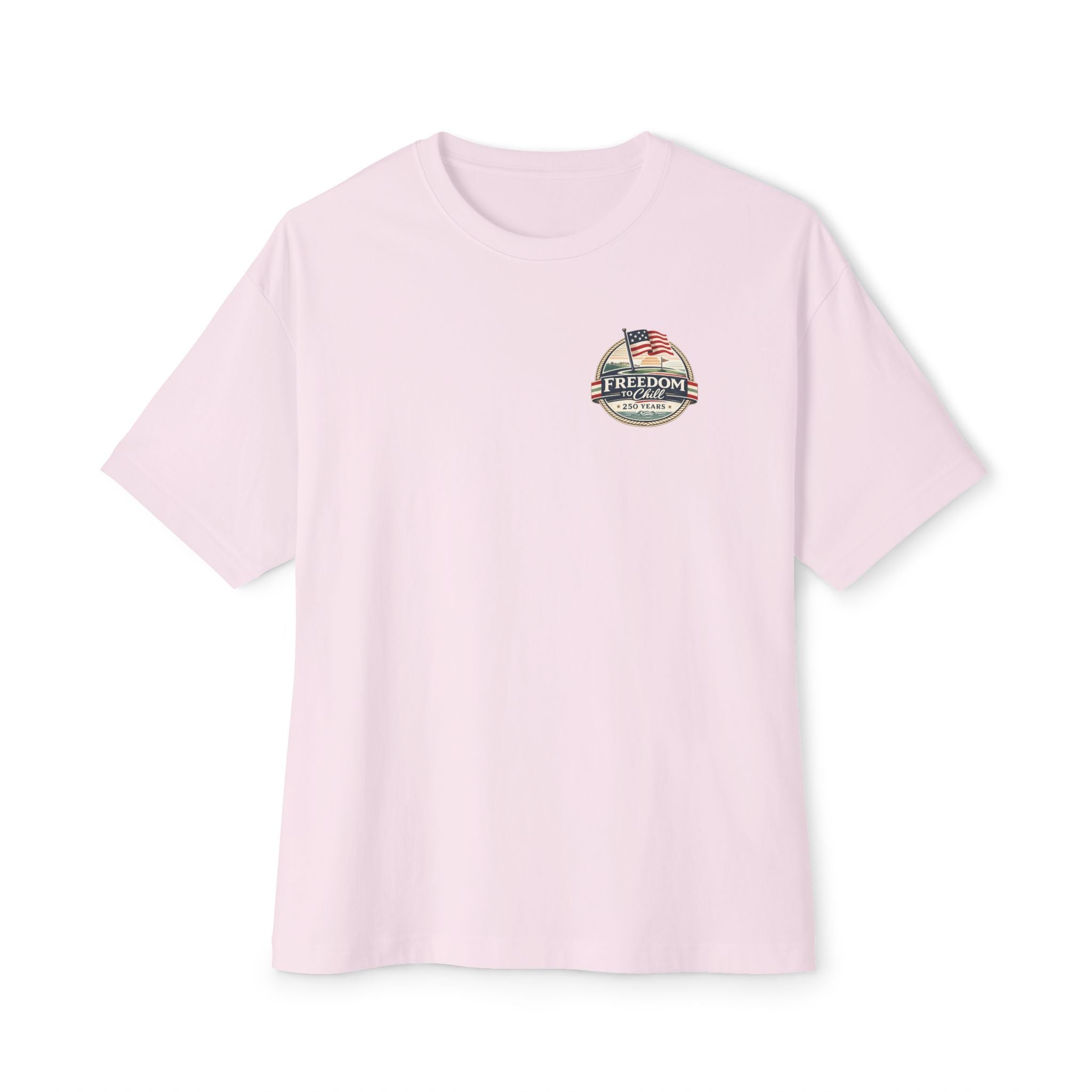 Freedom to Chill Tee — Vintage Beach Flag Graphic T-Shirt