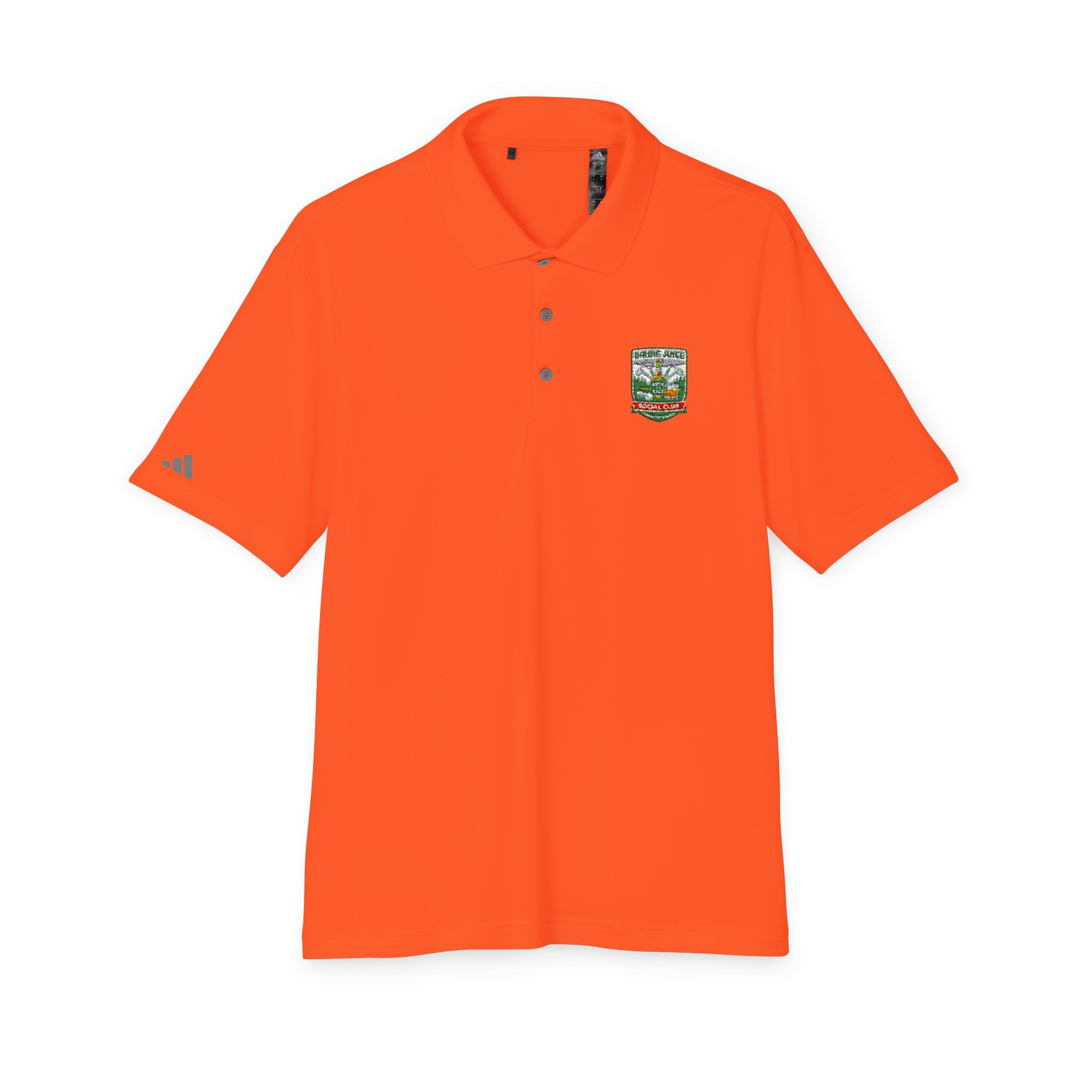 adidas Birdie Juice Social Club Performance Polo  — Athletic Golf & Work Shirt
