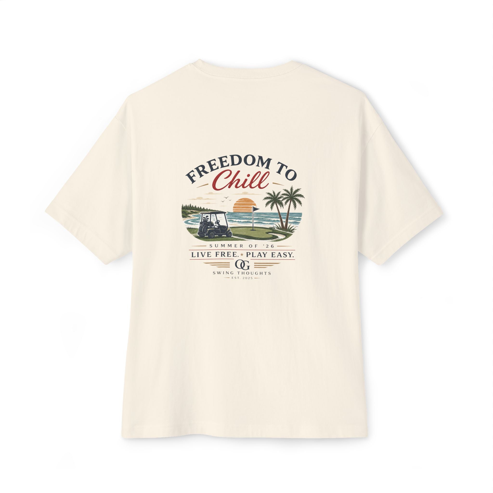 Freedom to Chill Tee — "Live Free Play Easy" T-Shirt