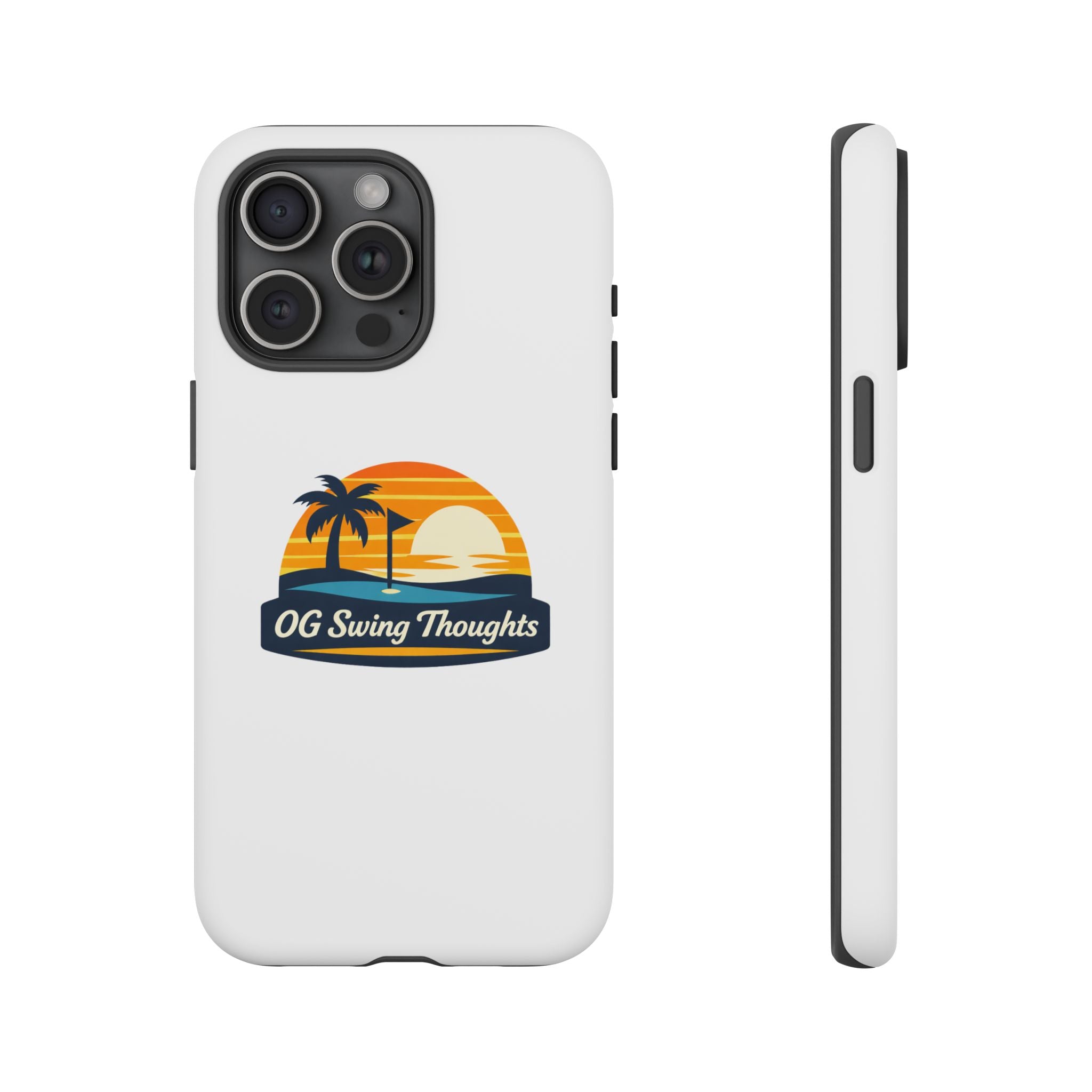 Phone Case - "OG Swing Thoughts" Tropical Sunset Design