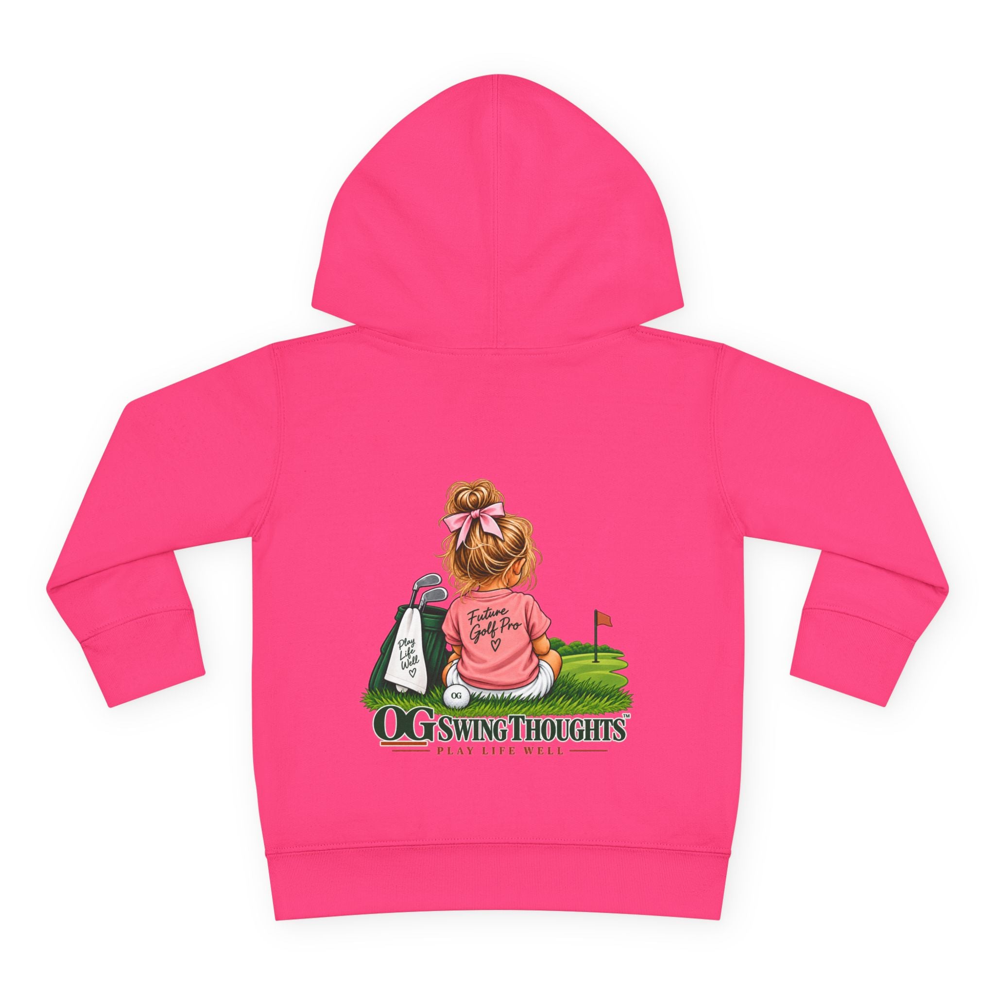 "Future Golf Pro" Toddler Hoodie — OG Swing Thoughts Golf Design (Play Live Well)