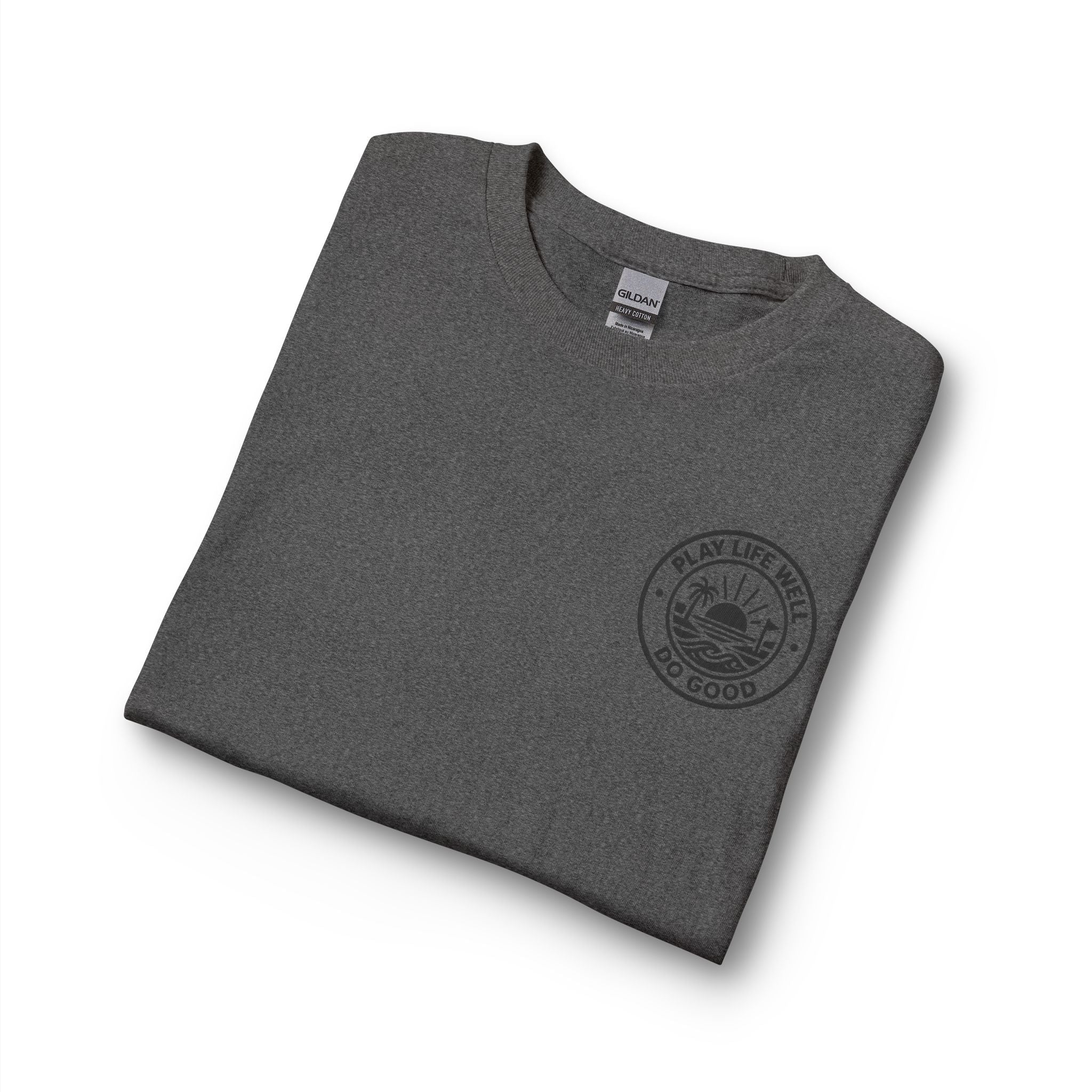 "Play Life Well" with Patriotic Eagle Vintage American Long Sleeve Crew