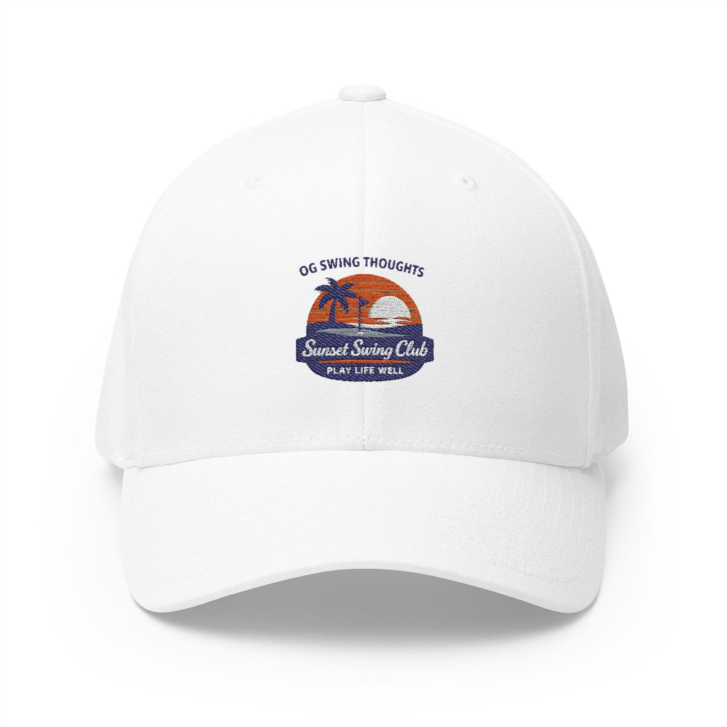 Embroidered Sunset Swing Club — Flex Fit Hat