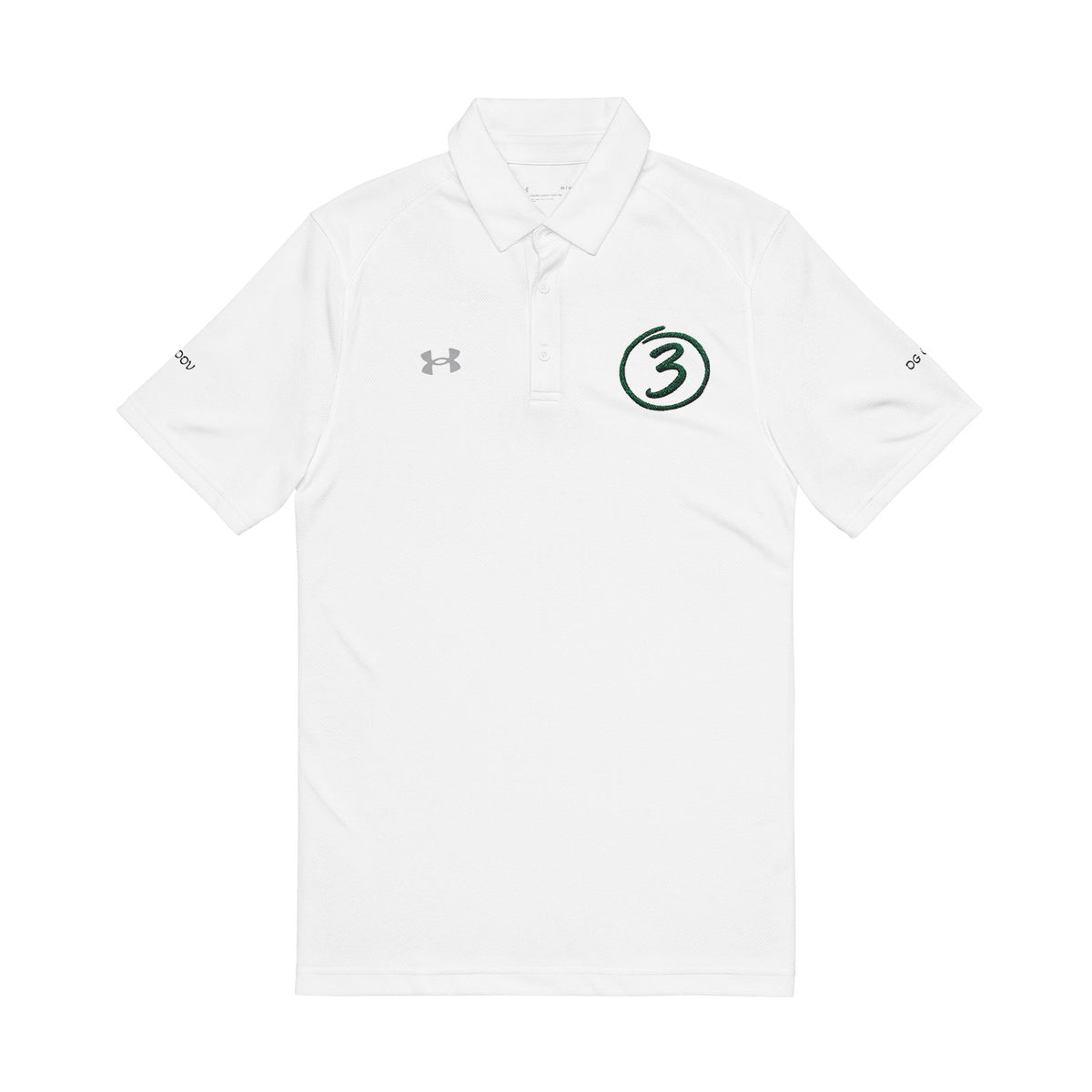 "Put Me Down for 3" Under Armor Men’s Polo Shirt Embroidered