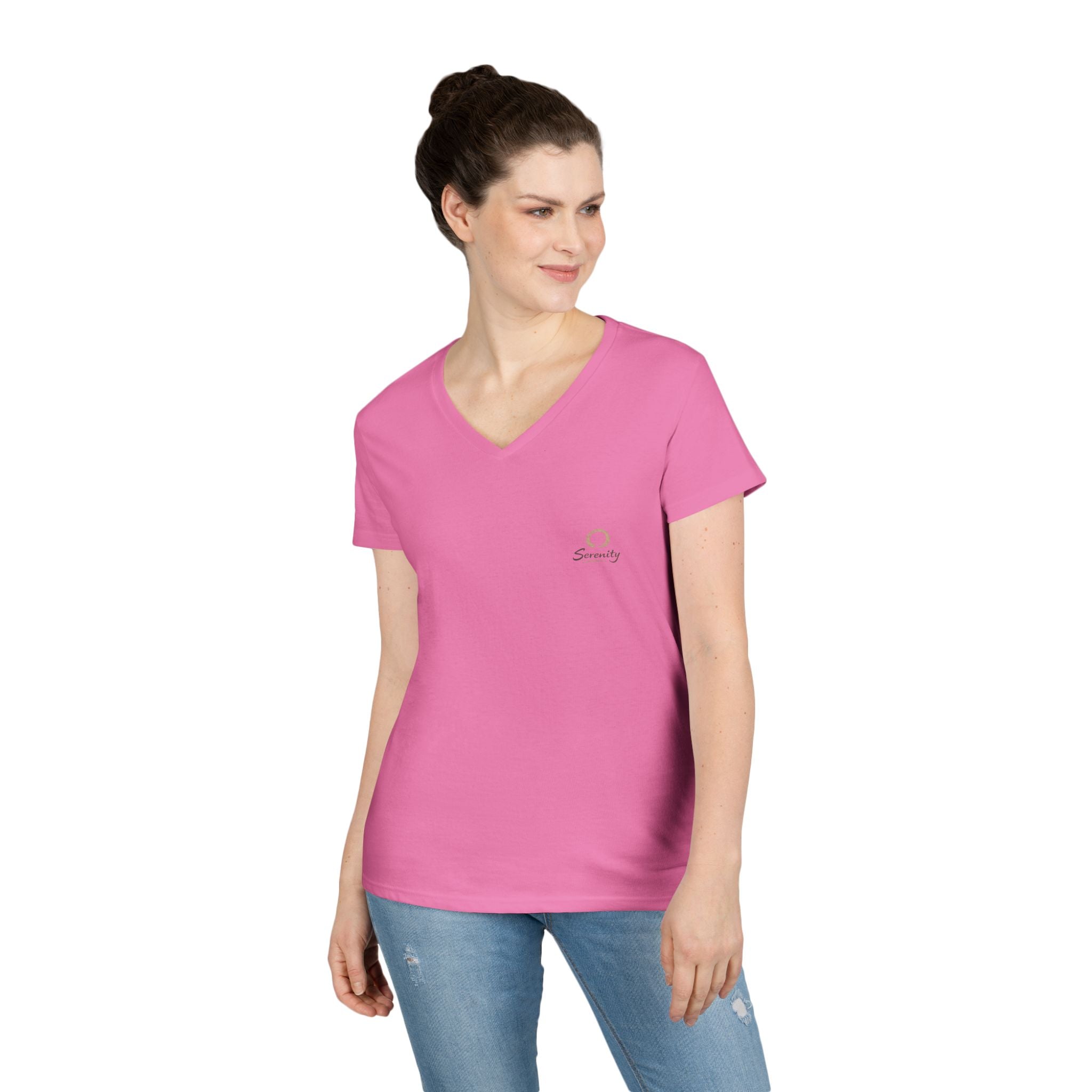 Zen Collection "Serenity" Ladies' V-Neck T-Shirt