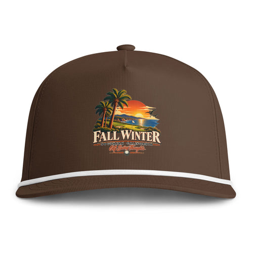 "Smoov Season" Fall Winter Tropical Sunset Rope Cap