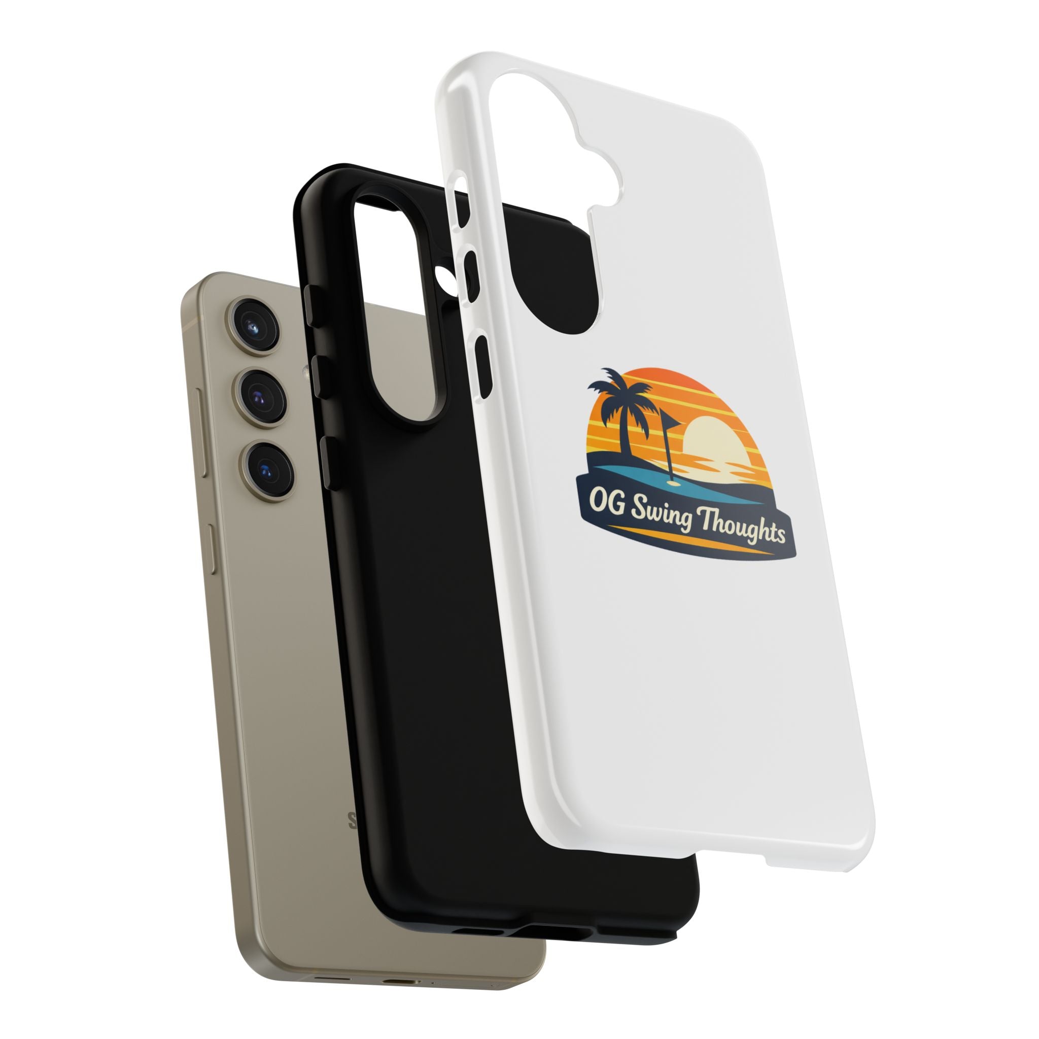 Phone Case - "OG Swing Thoughts" Tropical Sunset Design