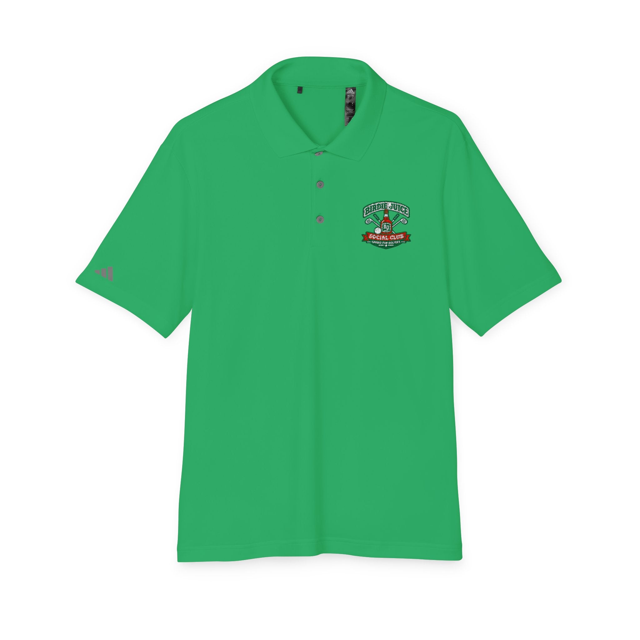 adidas Birdie Juice Social Club Performance Polo  — Athletic Golf & Work Shirt