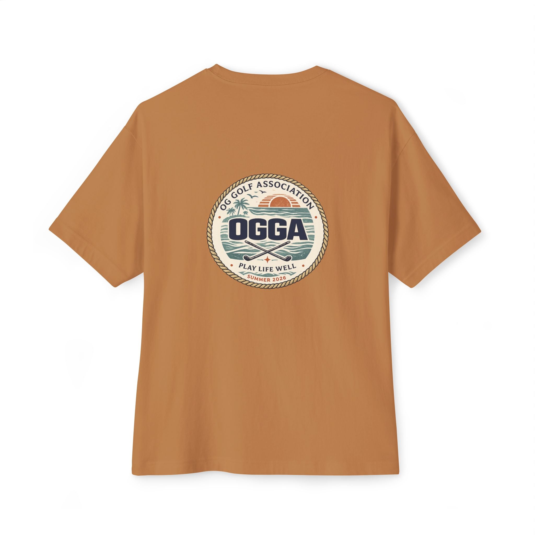 OGGA Vintage Golf Association Tee — Retro Logo Oversized Boxy T-Shirt