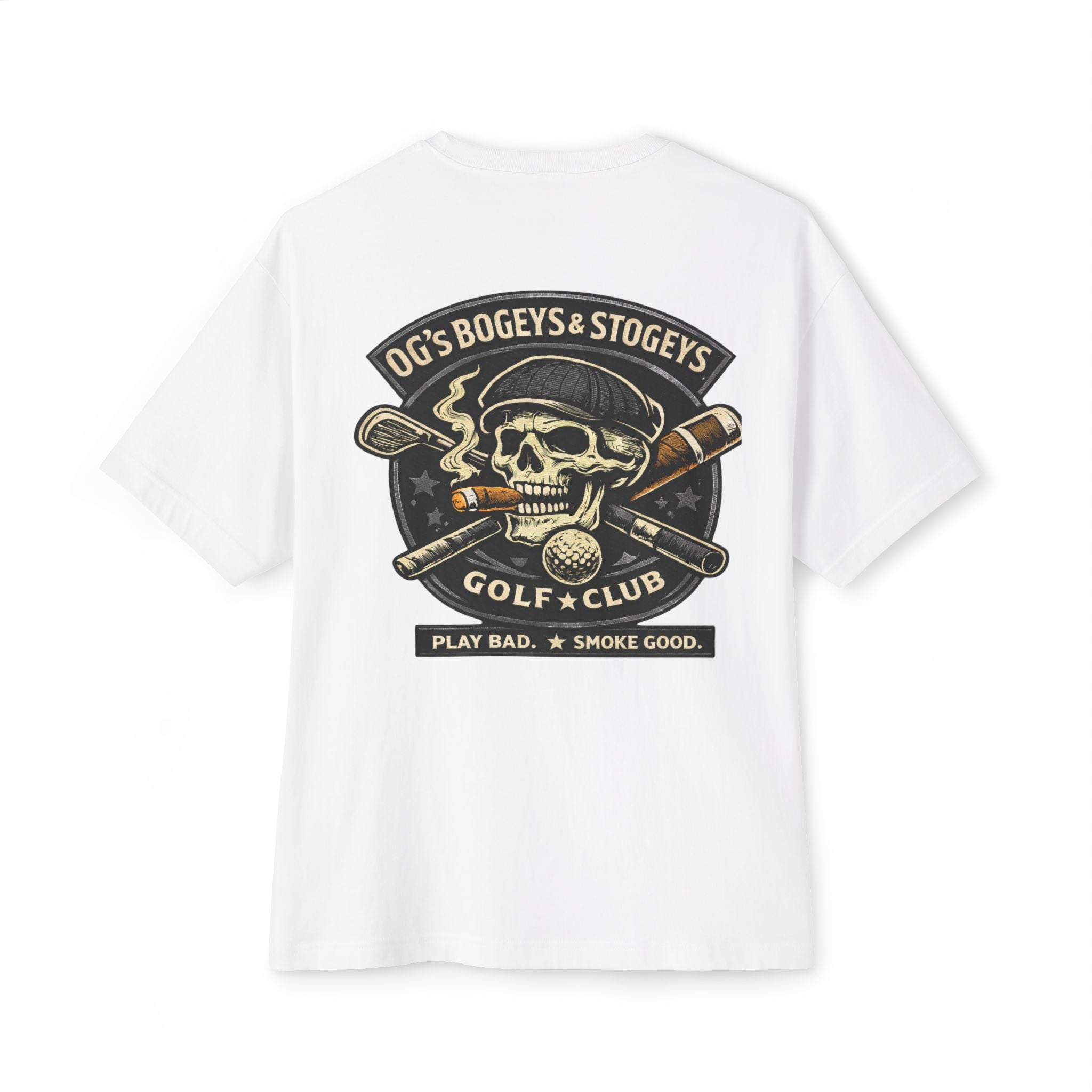 OG's Bogeys & Stogeys Golf Club Tee — Skull Golf Shirt