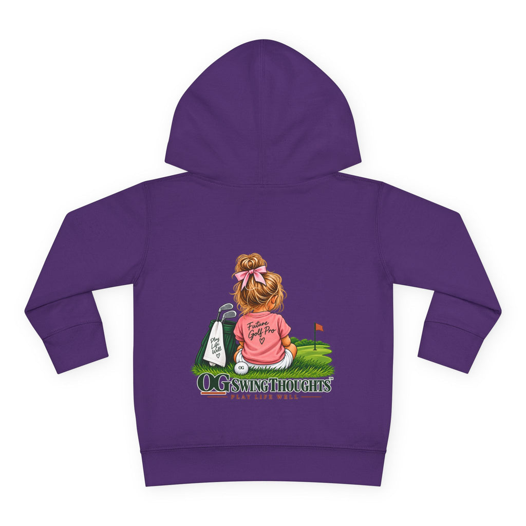 "Future Golf Pro" Toddler Hoodie — OG Swing Thoughts Golf Design (Play Live Well)