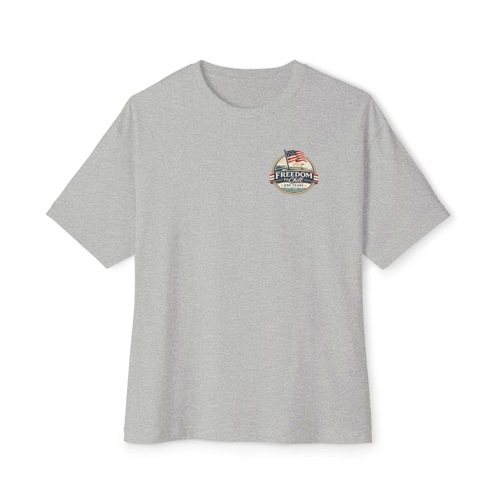 Freedom to Chill Tee — Vintage Beach Flag Graphic T-Shirt