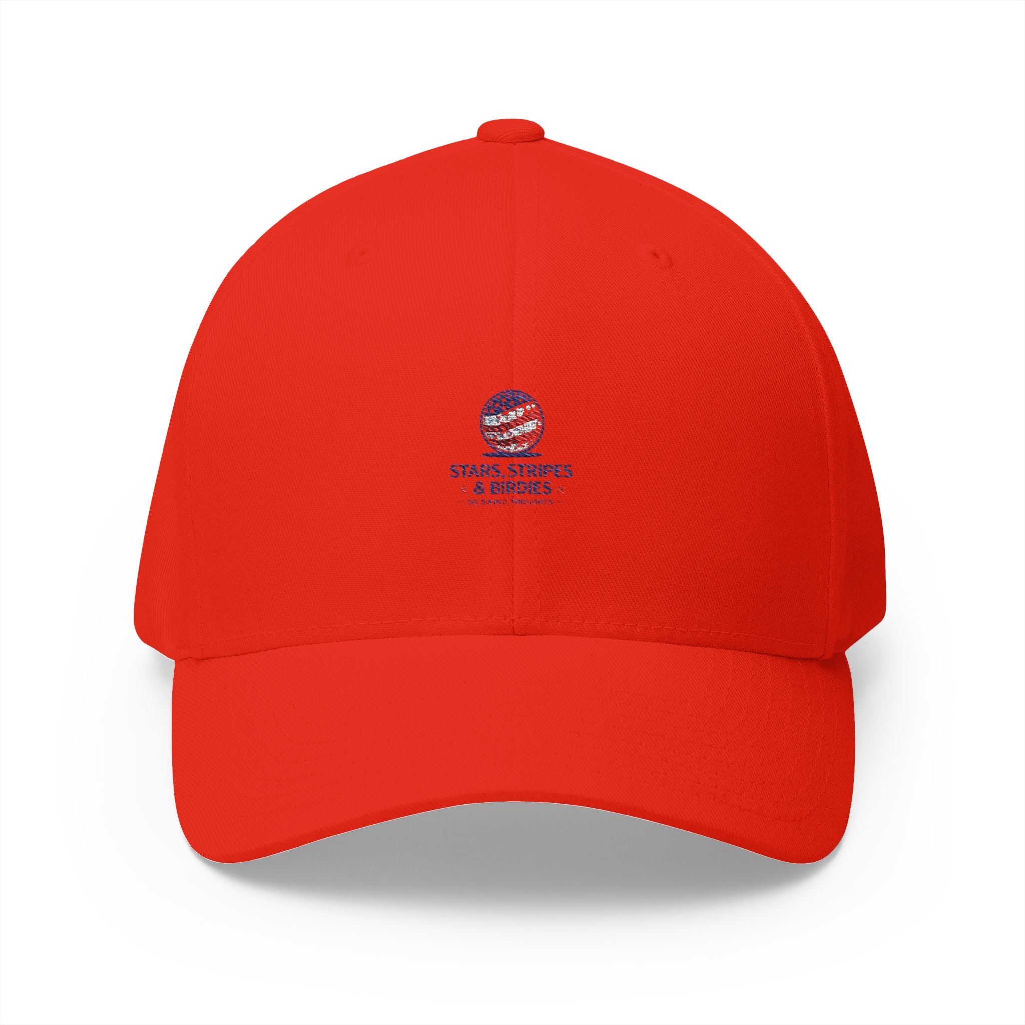 Embroidered 'Stars, Stripes & Birdies' Patriotic Structured Cap