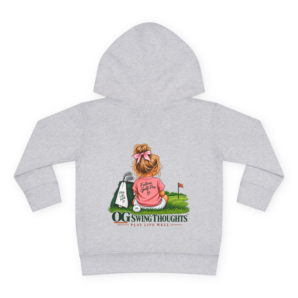"Future Golf Pro" Toddler Hoodie — OG Swing Thoughts Golf Design (Play Live Well)