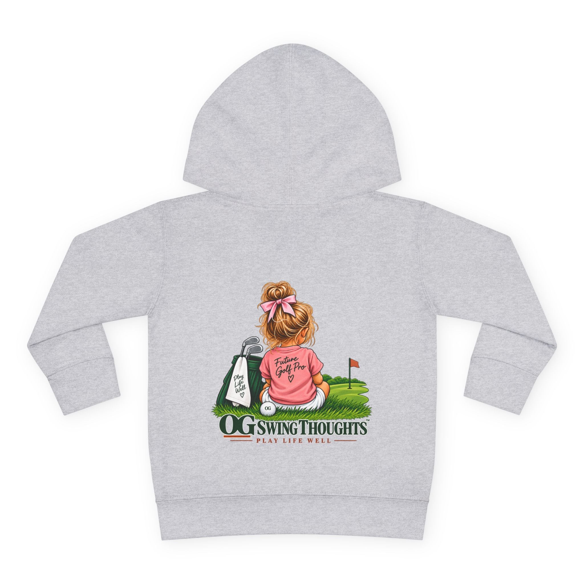 "Future Golf Pro" Toddler Hoodie — OG Swing Thoughts Golf Design (Play Live Well)