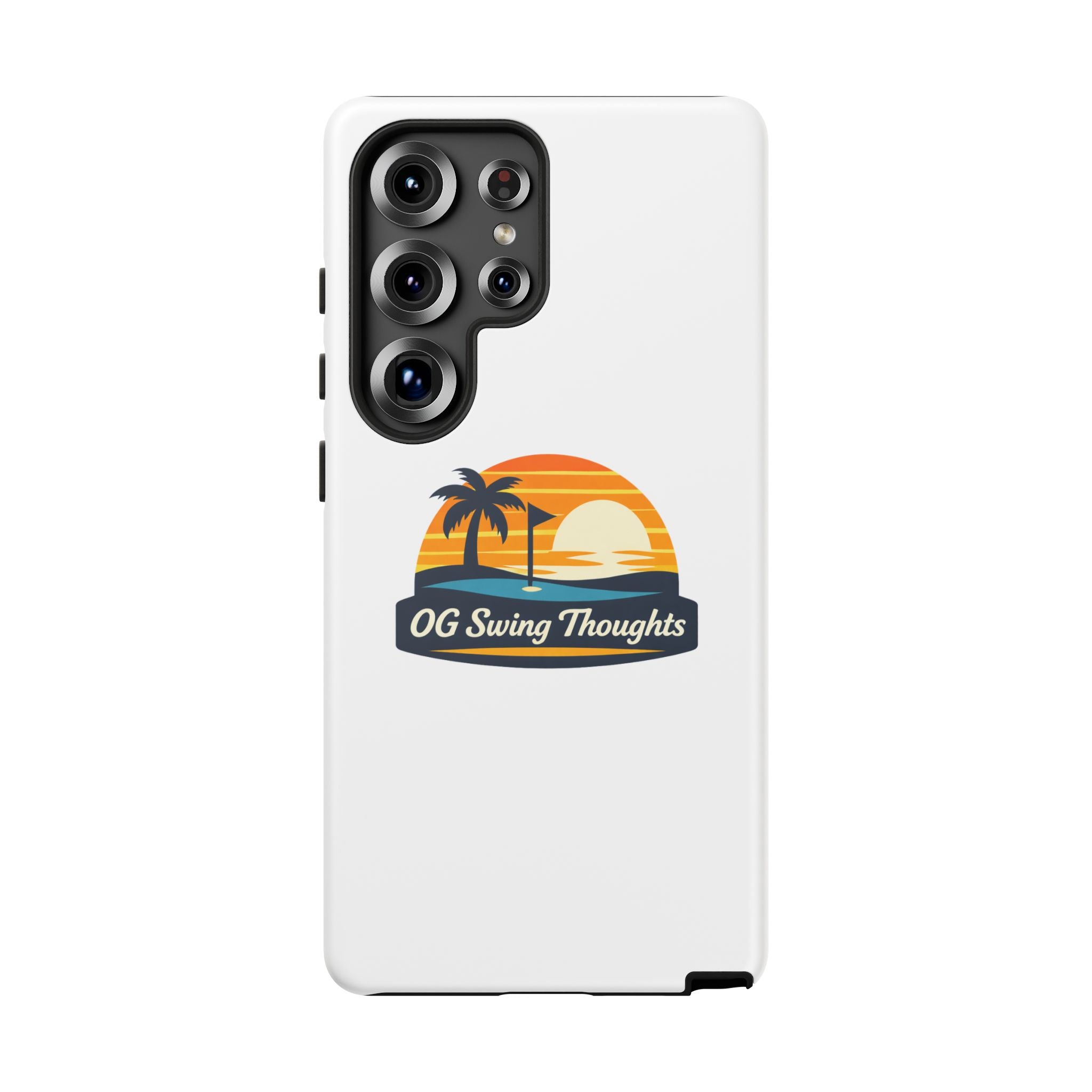 Phone Case - "OG Swing Thoughts" Tropical Sunset Design