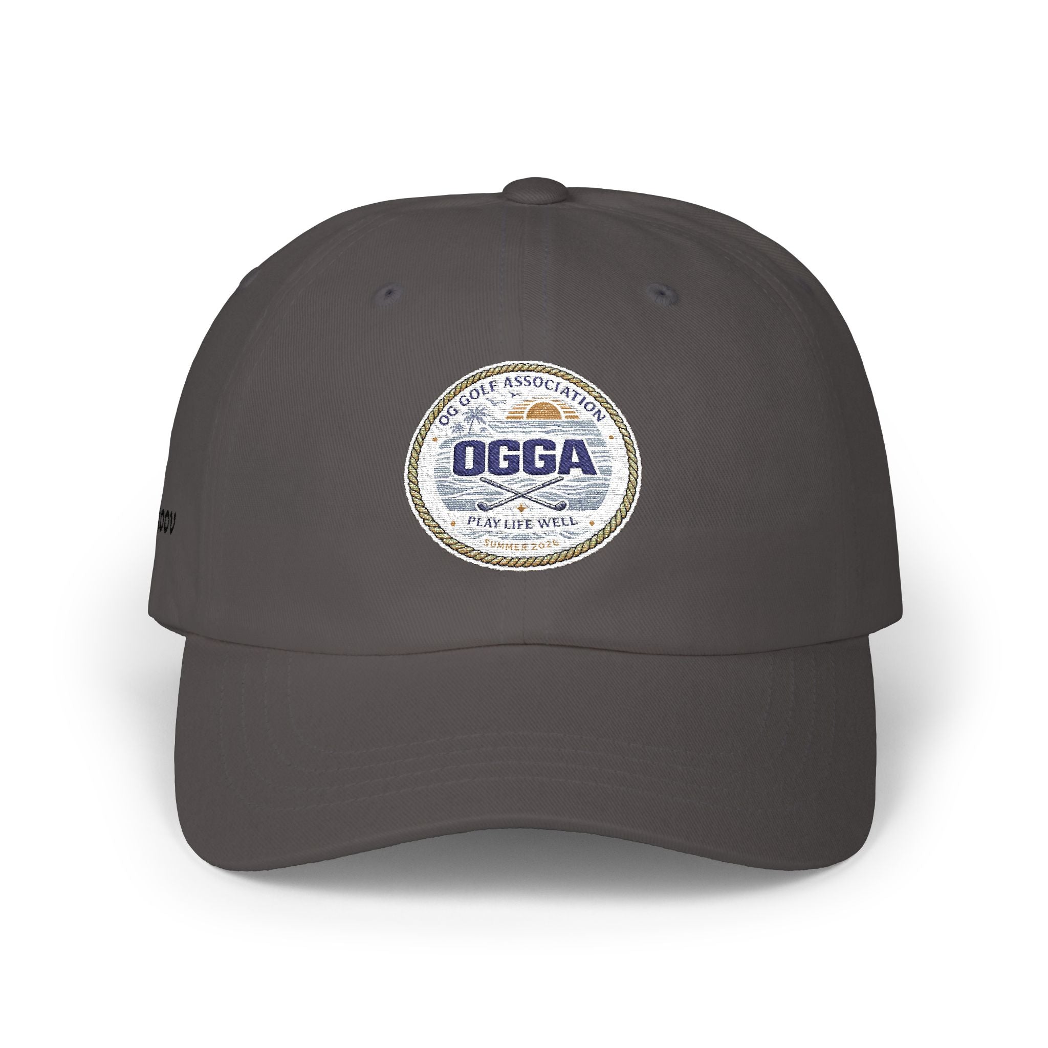 OGGA Retro Circle Dad Cap — Vintage Sports Logo Baseball Hat