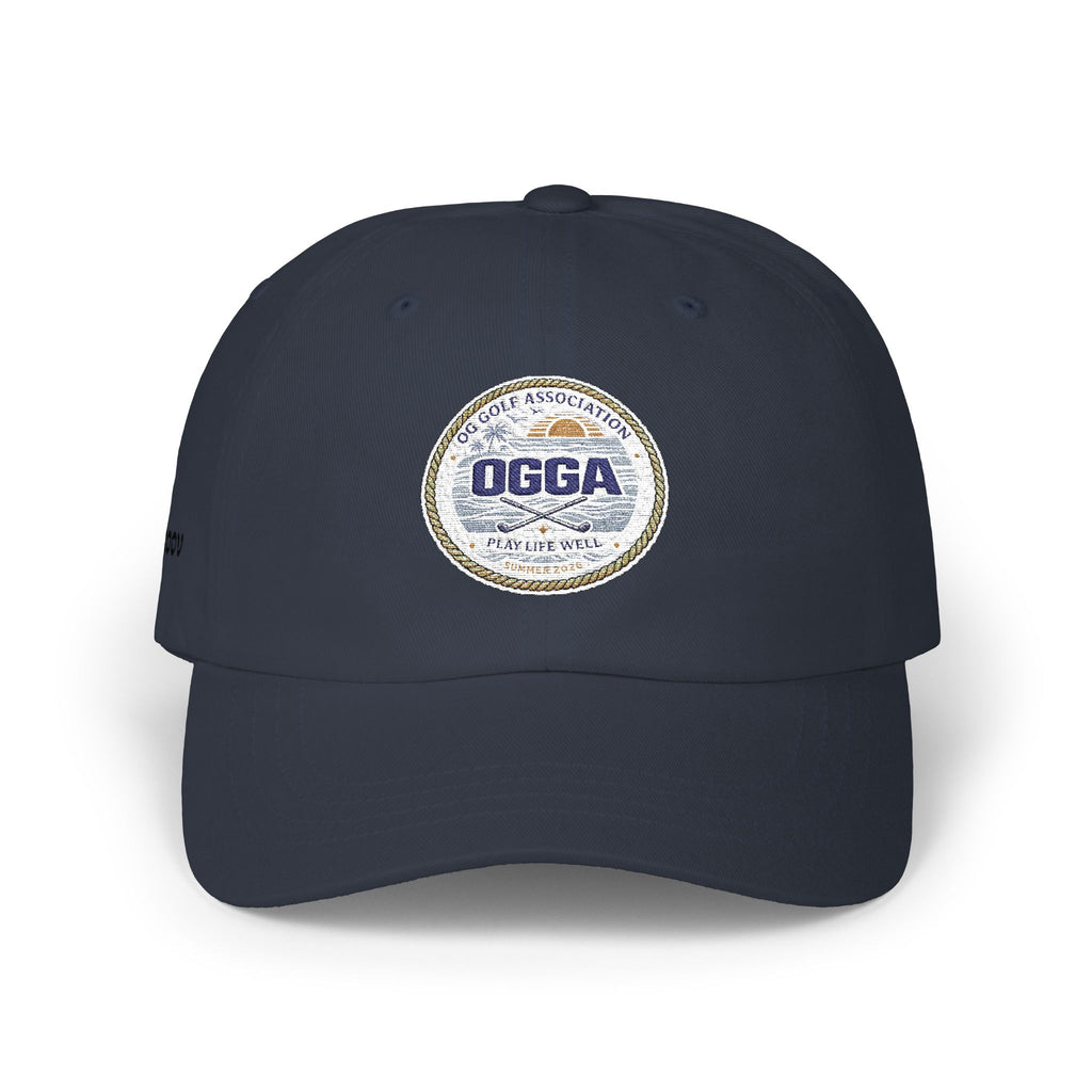 OGGA Retro Circle Dad Cap — Vintage Sports Logo Baseball Hat