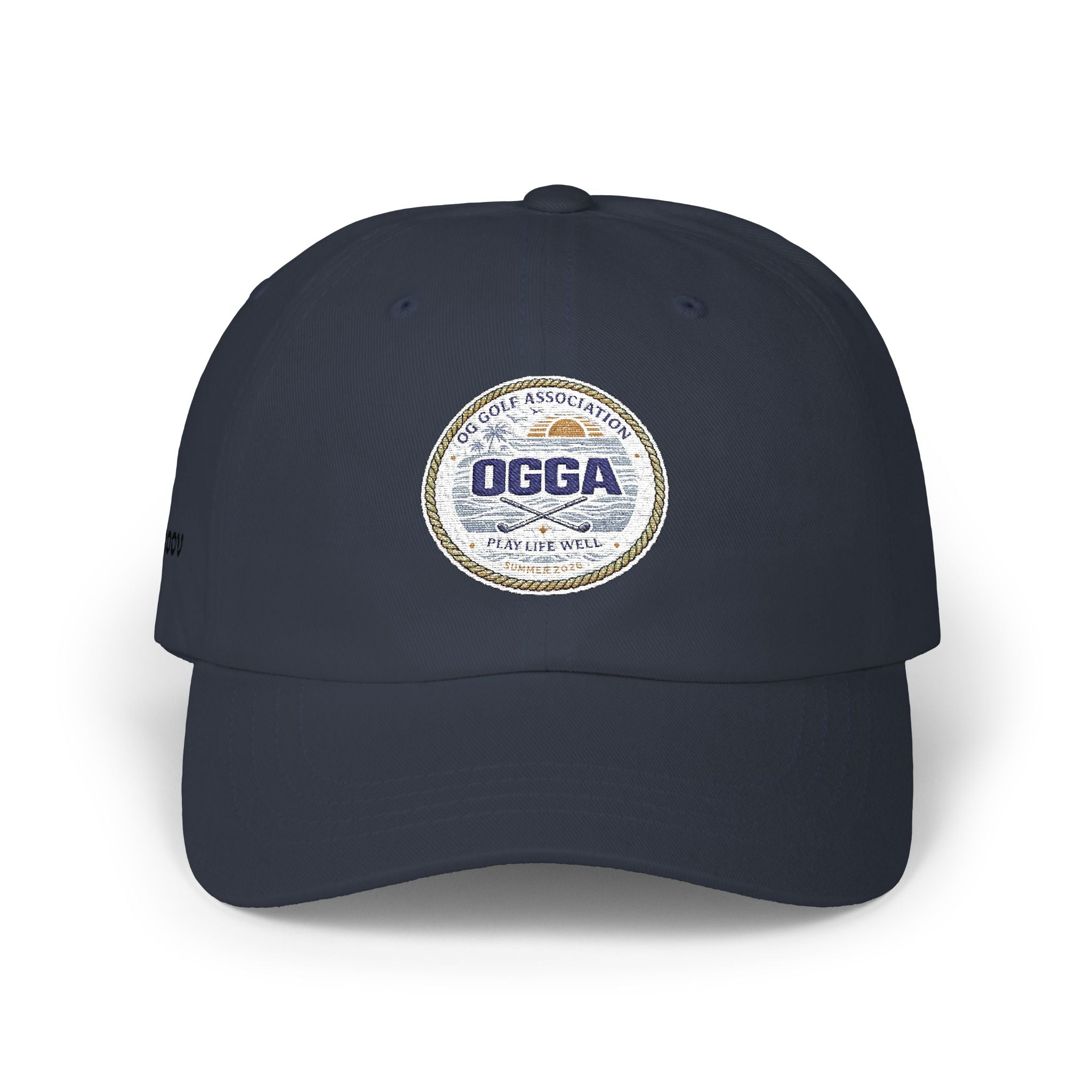 OGGA Retro Circle Dad Cap — Vintage Sports Logo Baseball Hat