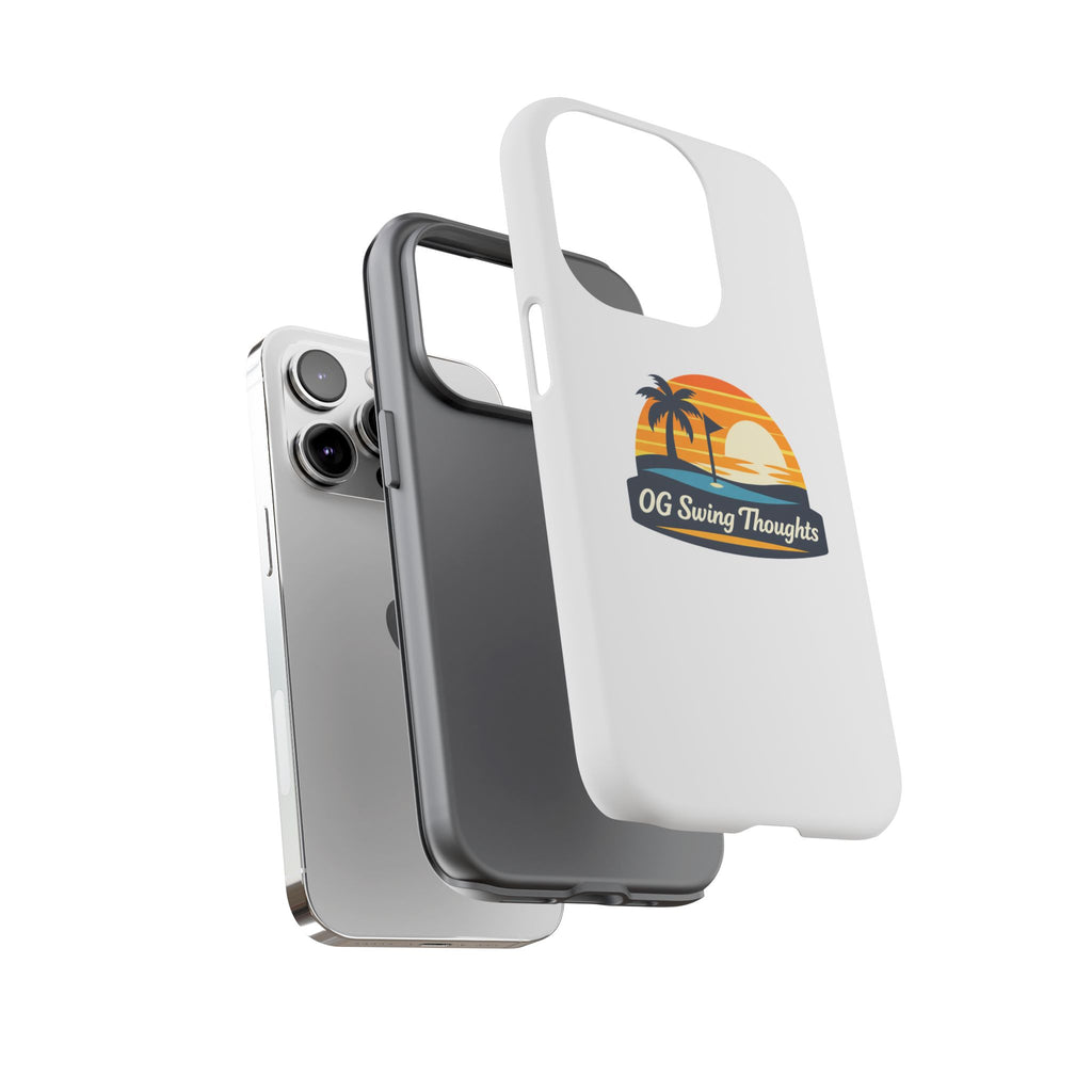 Phone Case - "OG Swing Thoughts" Tropical Sunset Design
