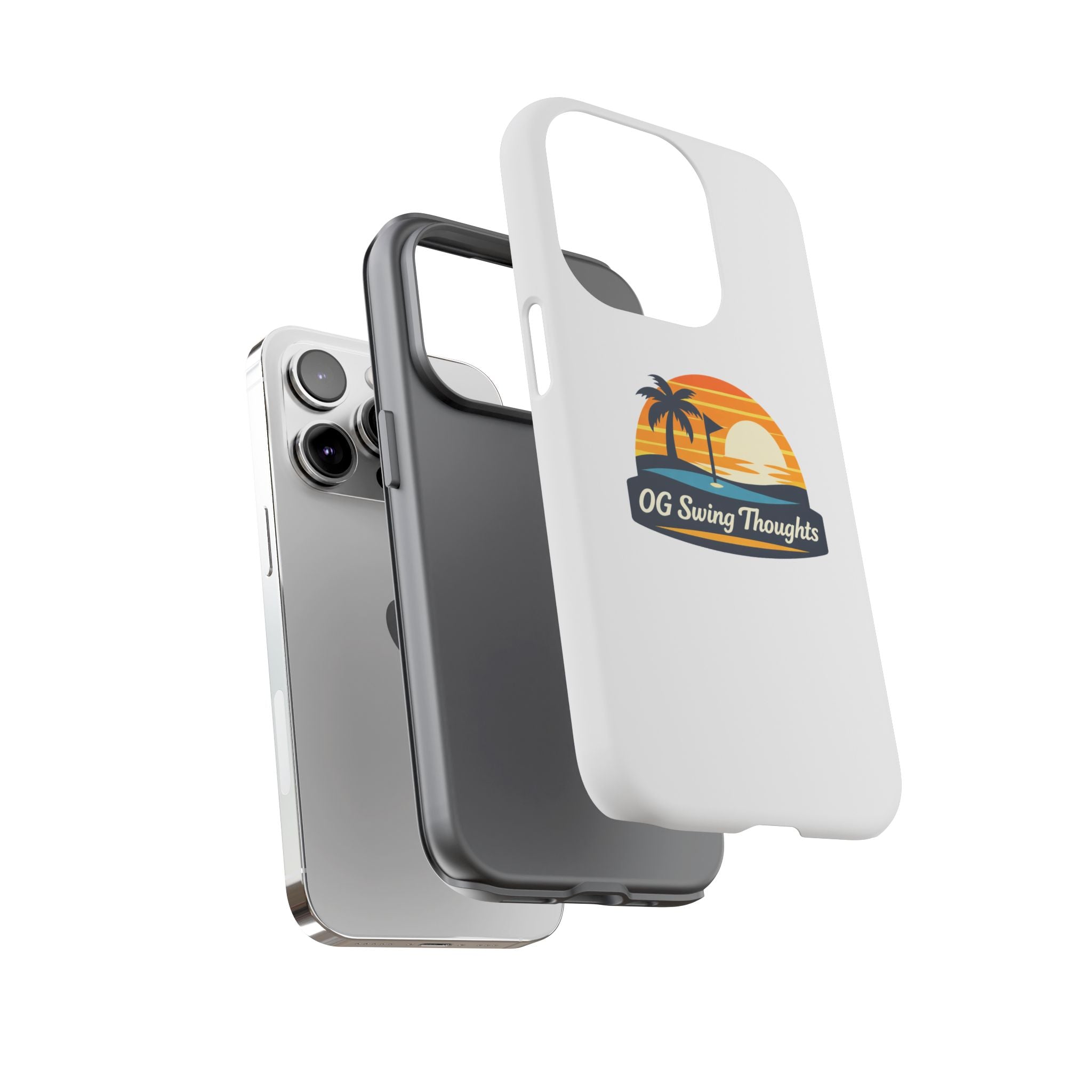 Phone Case - "OG Swing Thoughts" Tropical Sunset Design