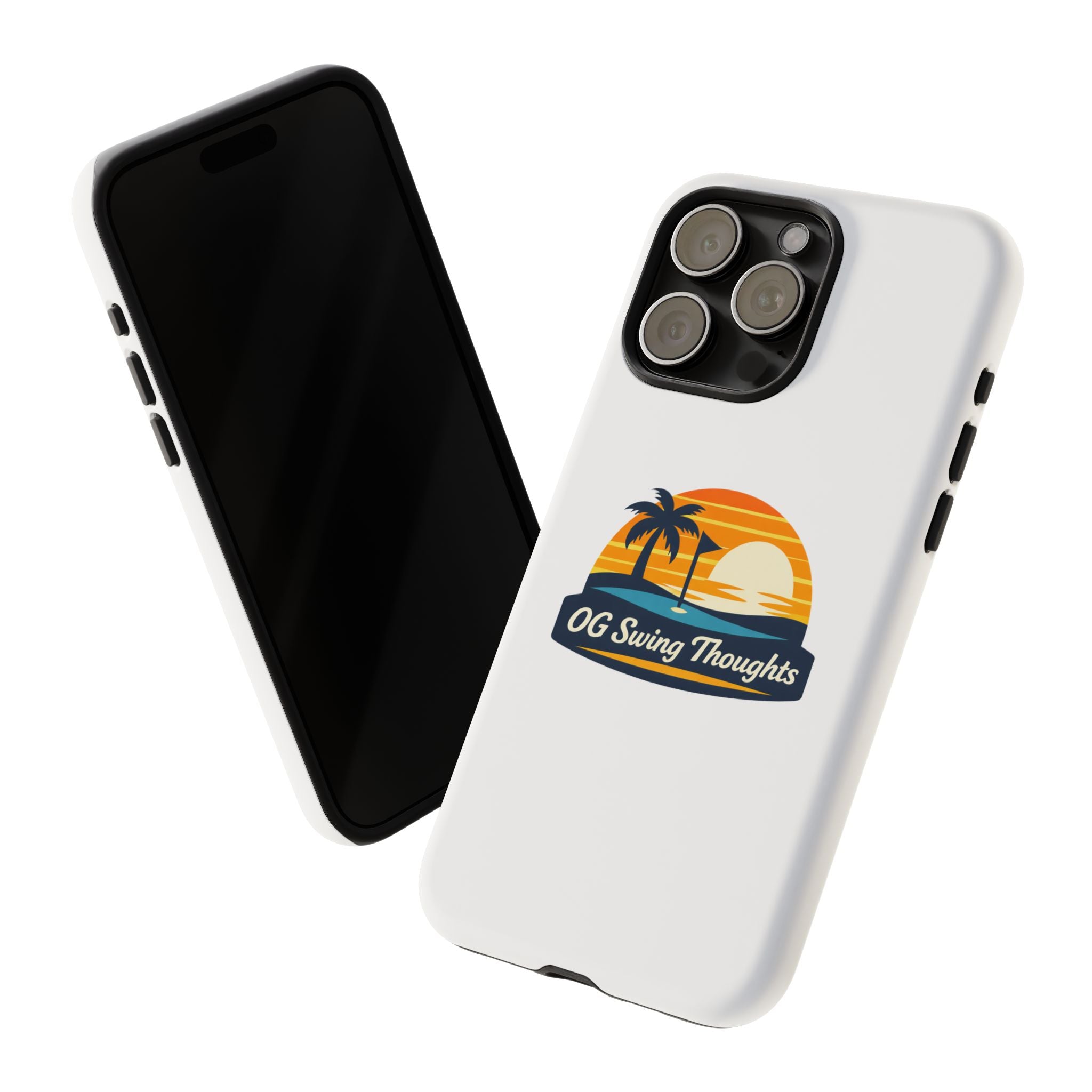 Phone Case - "OG Swing Thoughts" Tropical Sunset Design