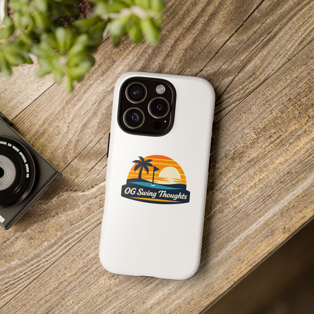 Phone Case - "OG Swing Thoughts" Tropical Sunset Design