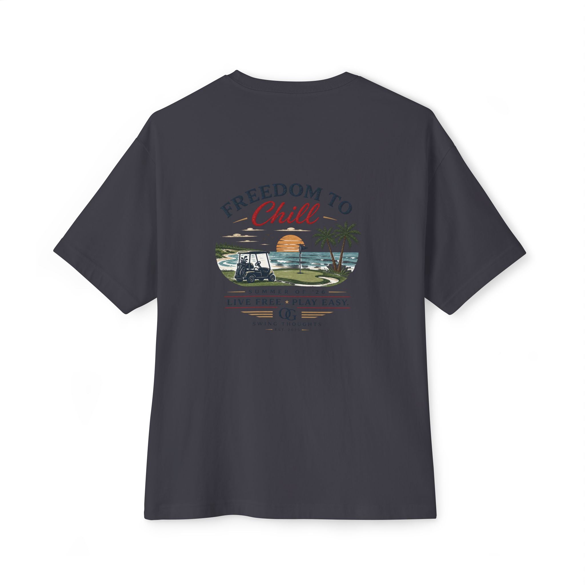 Freedom to Chill Tee — "Live Free Play Easy" T-Shirt