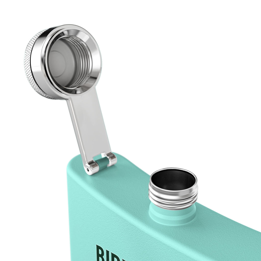 Golf Flask — “Birdie Juice” 6oz Stainless Steel Hip Flask (Golf Gift)