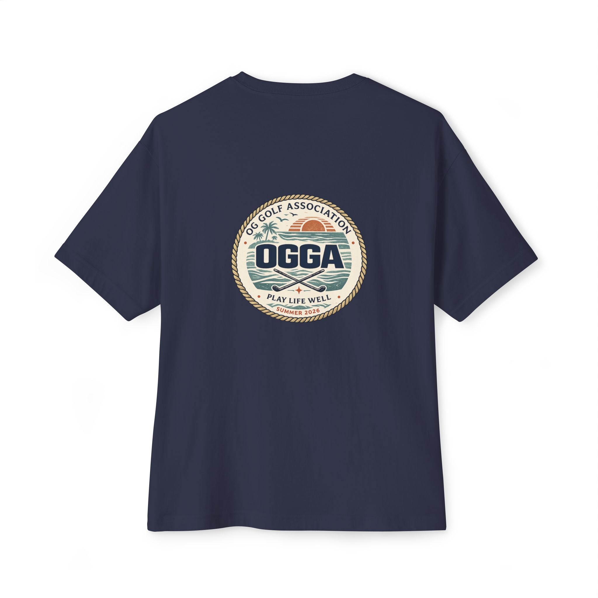 OGGA Vintage Golf Association Tee — Retro Logo Oversized Boxy T-Shirt