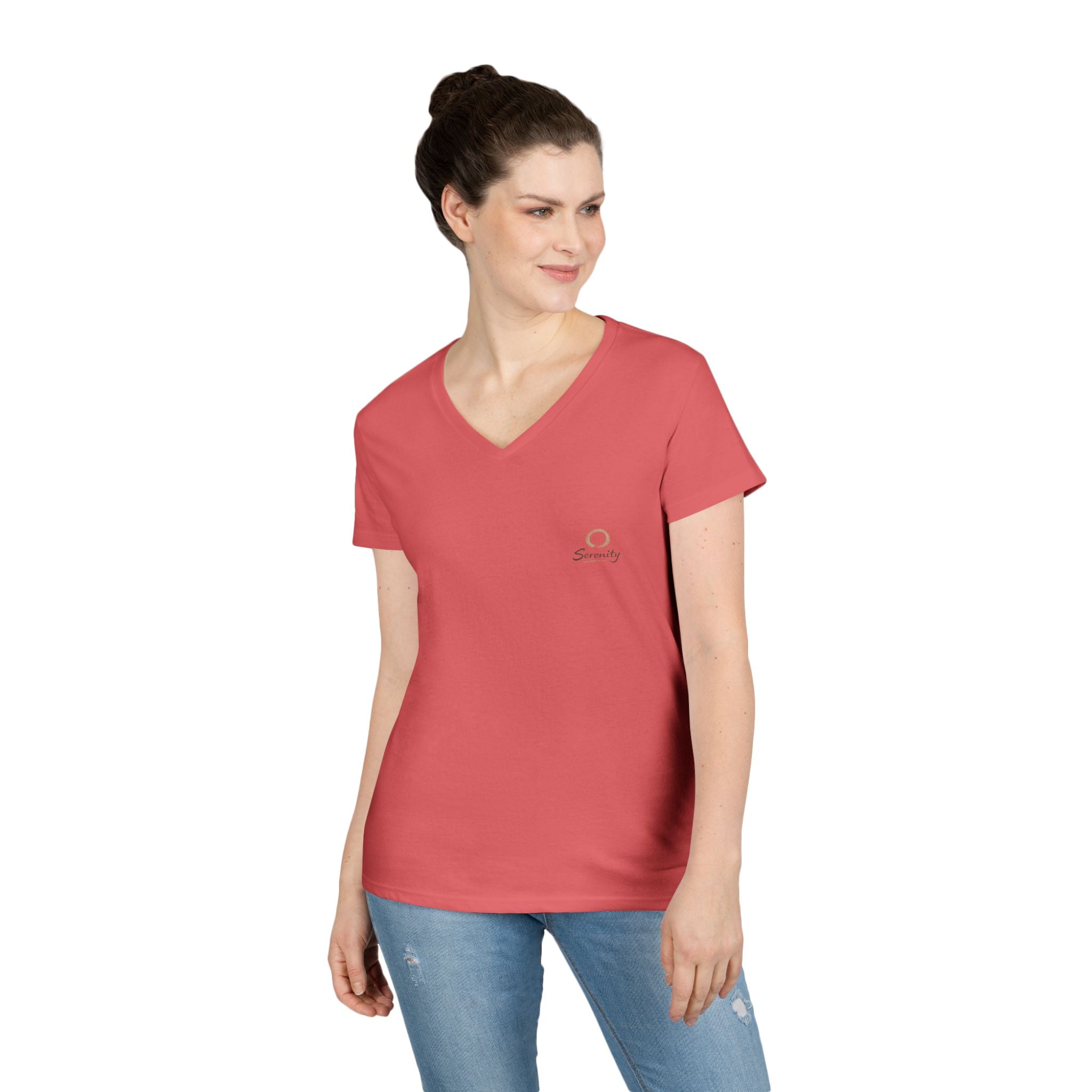 Zen Collection "Serenity" Ladies' V-Neck T-Shirt