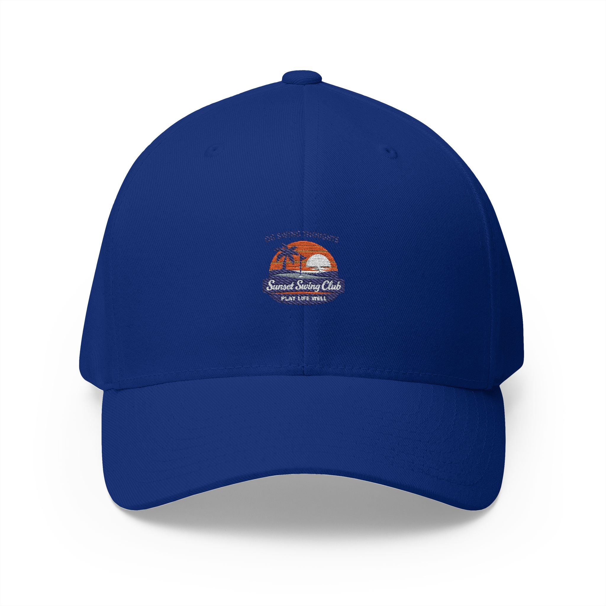 Embroidered Sunset Swing Club — Flex Fit Hat