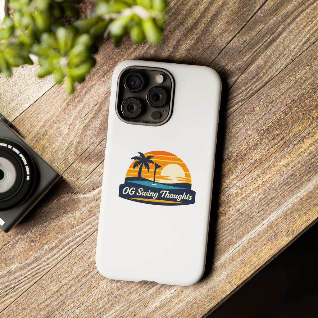 Phone Case - "OG Swing Thoughts" Tropical Sunset Design