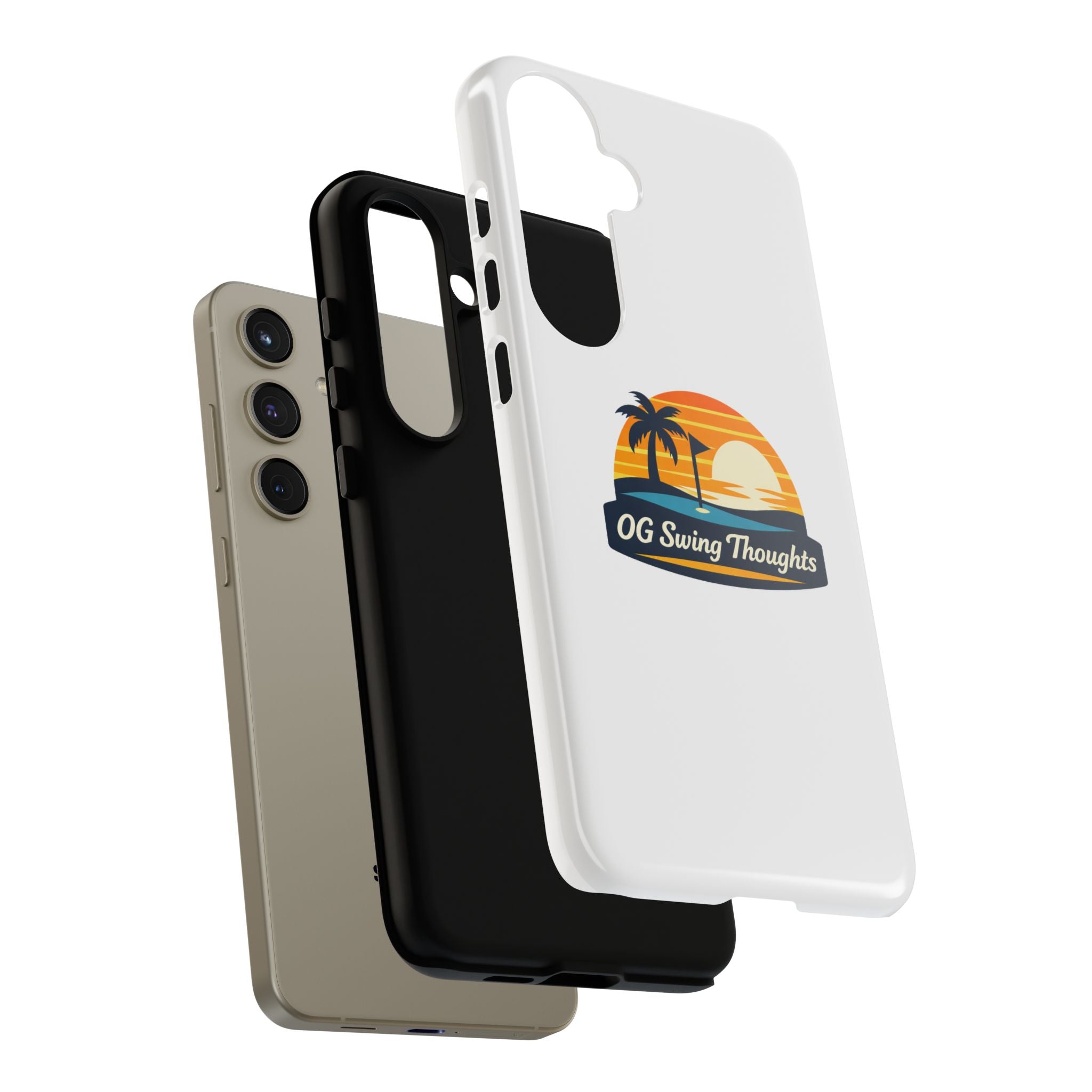 Phone Case - "OG Swing Thoughts" Tropical Sunset Design