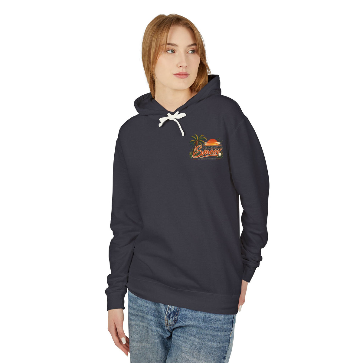 Smoov Season Hoodie – Beach Sunset Palm Graphic Hoodie