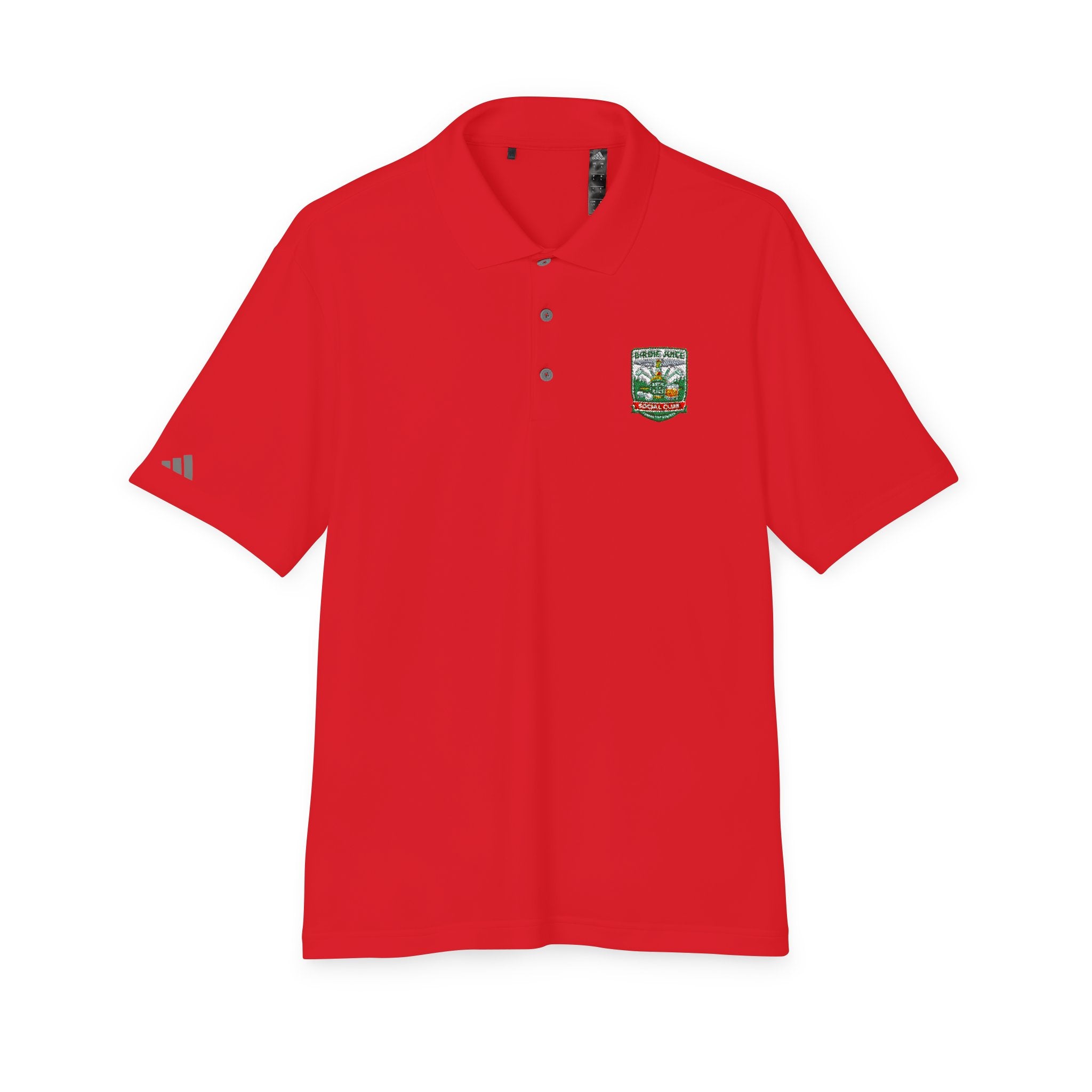 adidas Birdie Juice Social Club Performance Polo  — Athletic Golf & Work Shirt