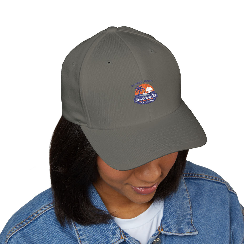 Embroidered Sunset Swing Club — Flex Fit Hat