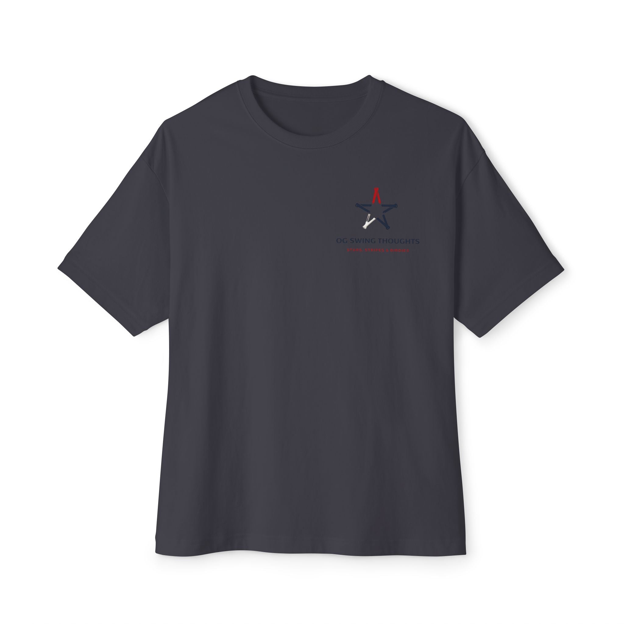 Patriotic Stars & Stripes Tee — American Flag & Golf Ball Graphic