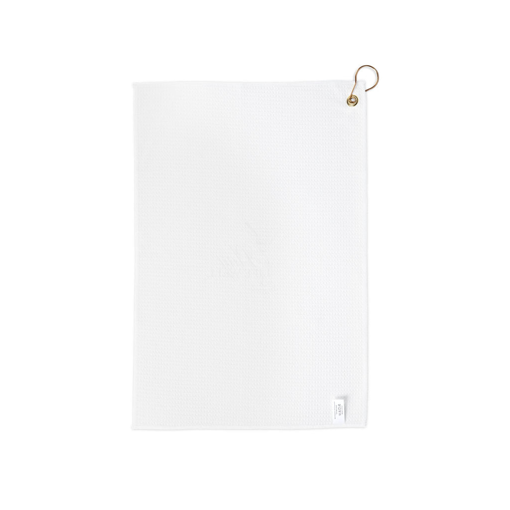 Golf Towel - 'Play Life Well' Microfiber Towel with Grommet & Hook