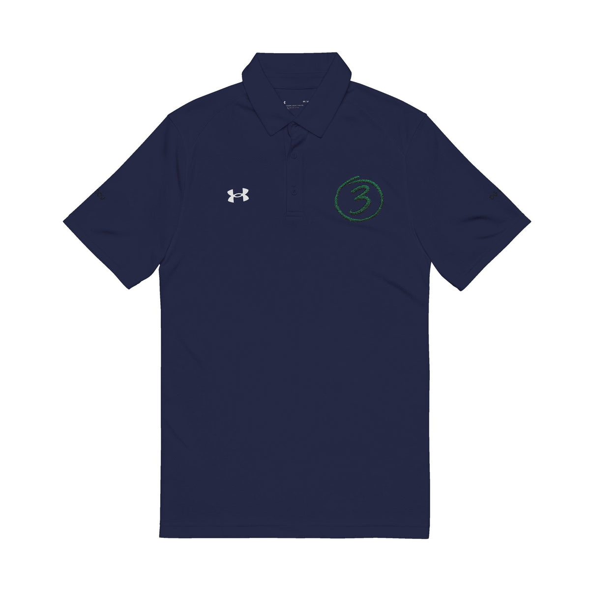 "Put Me Down for 3" Under Armor Men’s Polo Shirt Embroidered