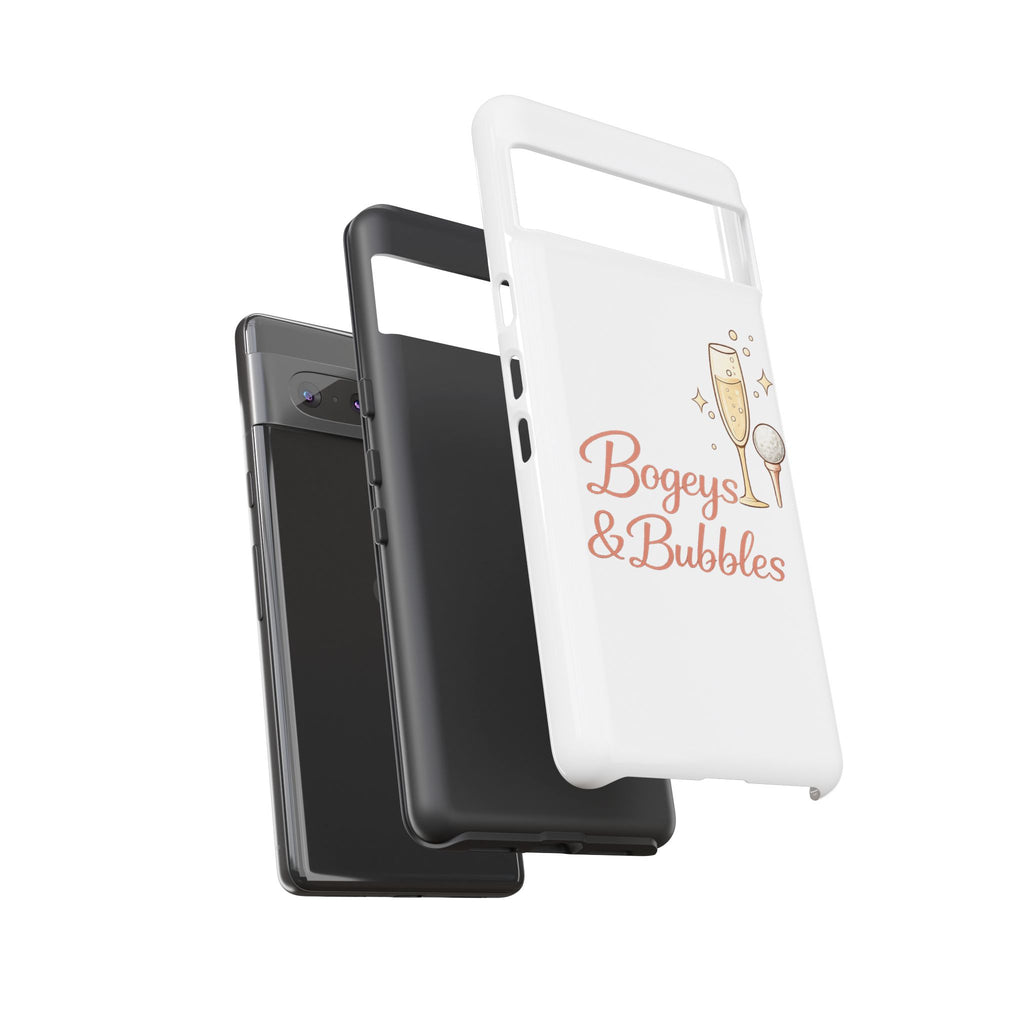 Phone Case — "Bogeys & Bubbles" Champagne Golf Design