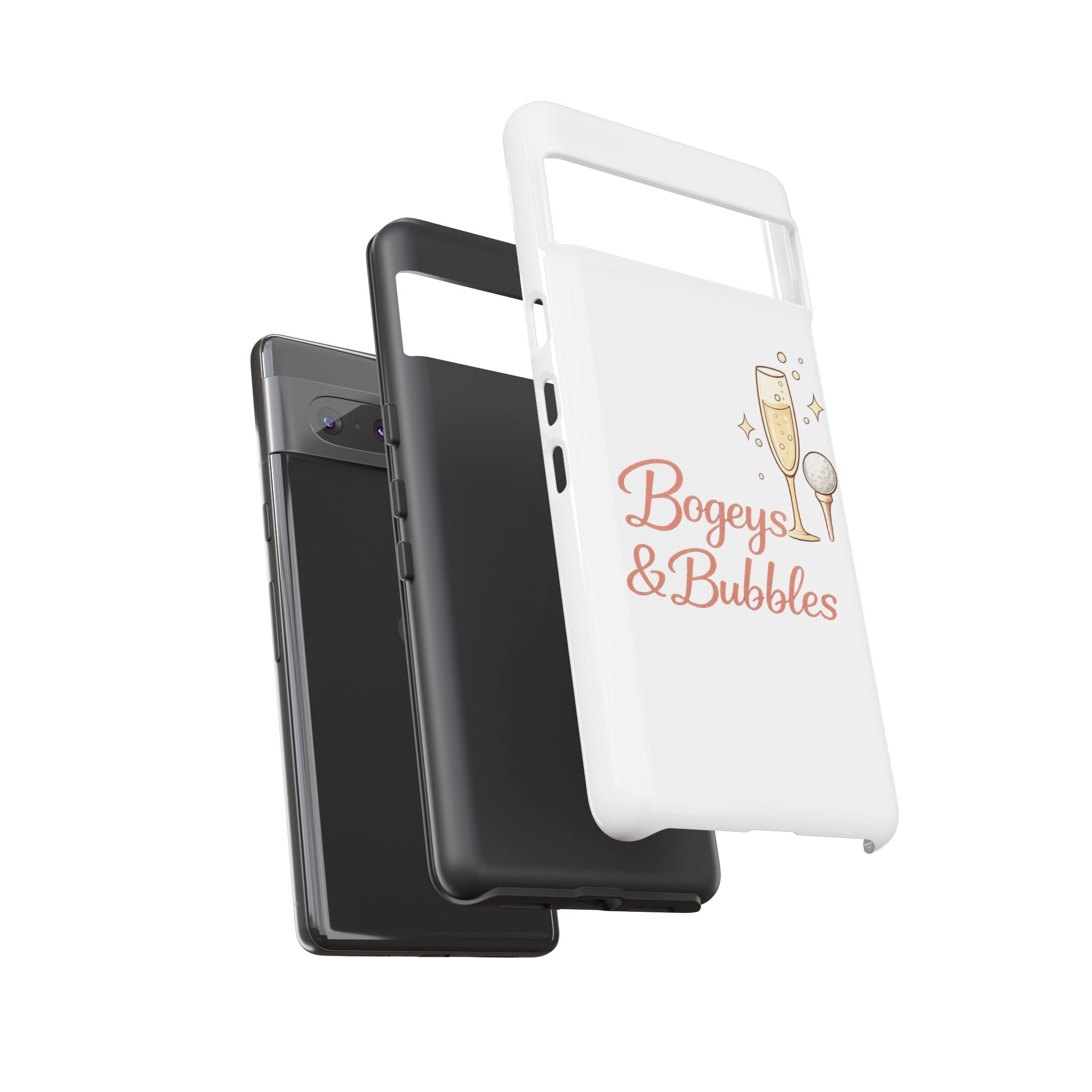 Phone Case — "Bogeys & Bubbles" Champagne Golf Design