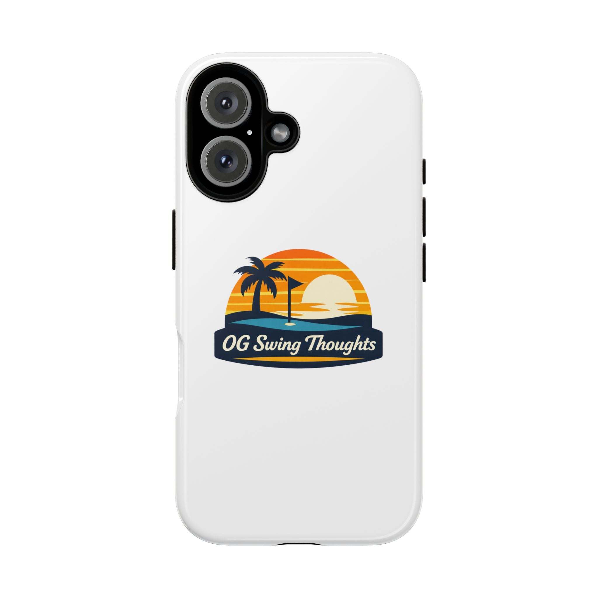 Phone Case - "OG Swing Thoughts" Tropical Sunset Design