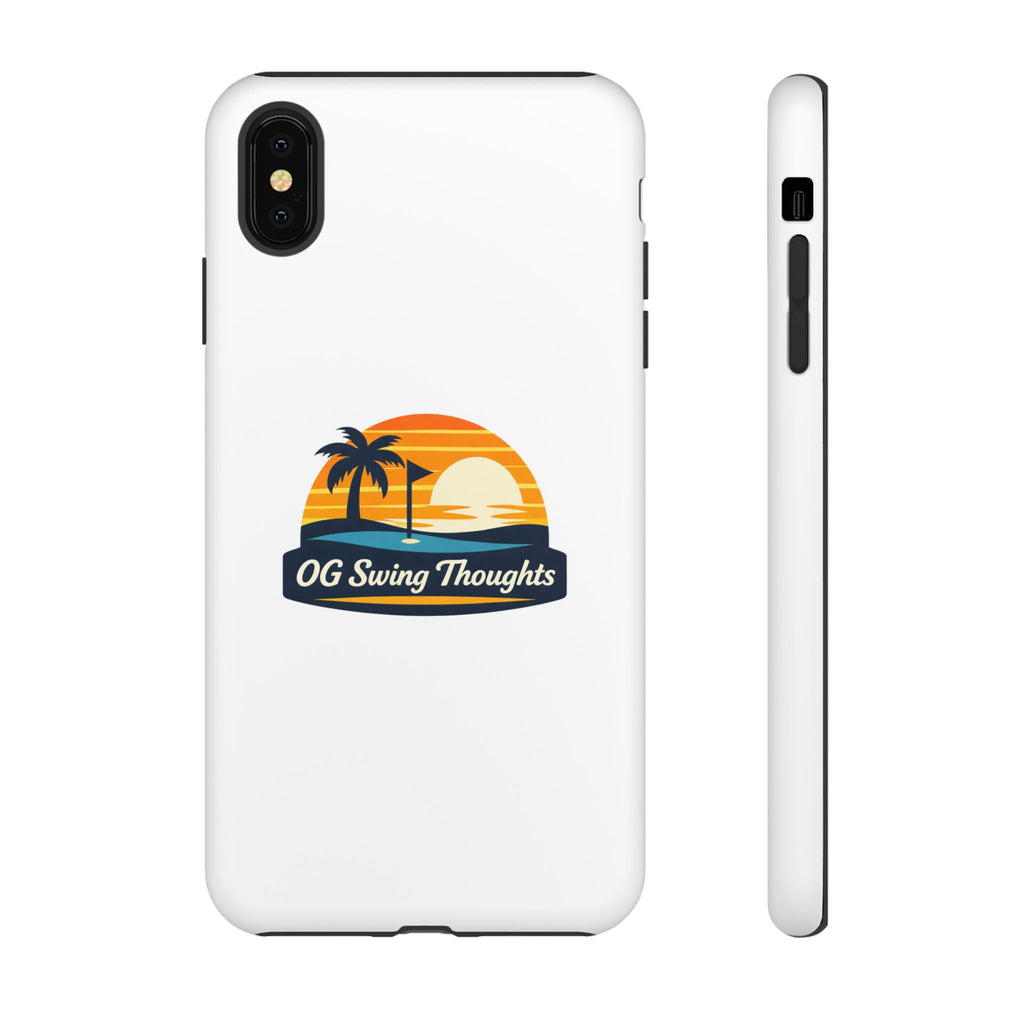 Phone Case - "OG Swing Thoughts" Tropical Sunset Design