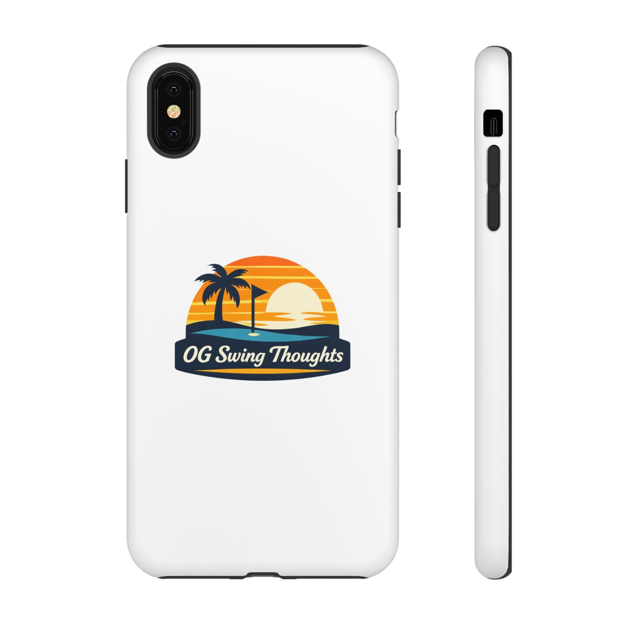 Phone Case - "OG Swing Thoughts" Tropical Sunset Design